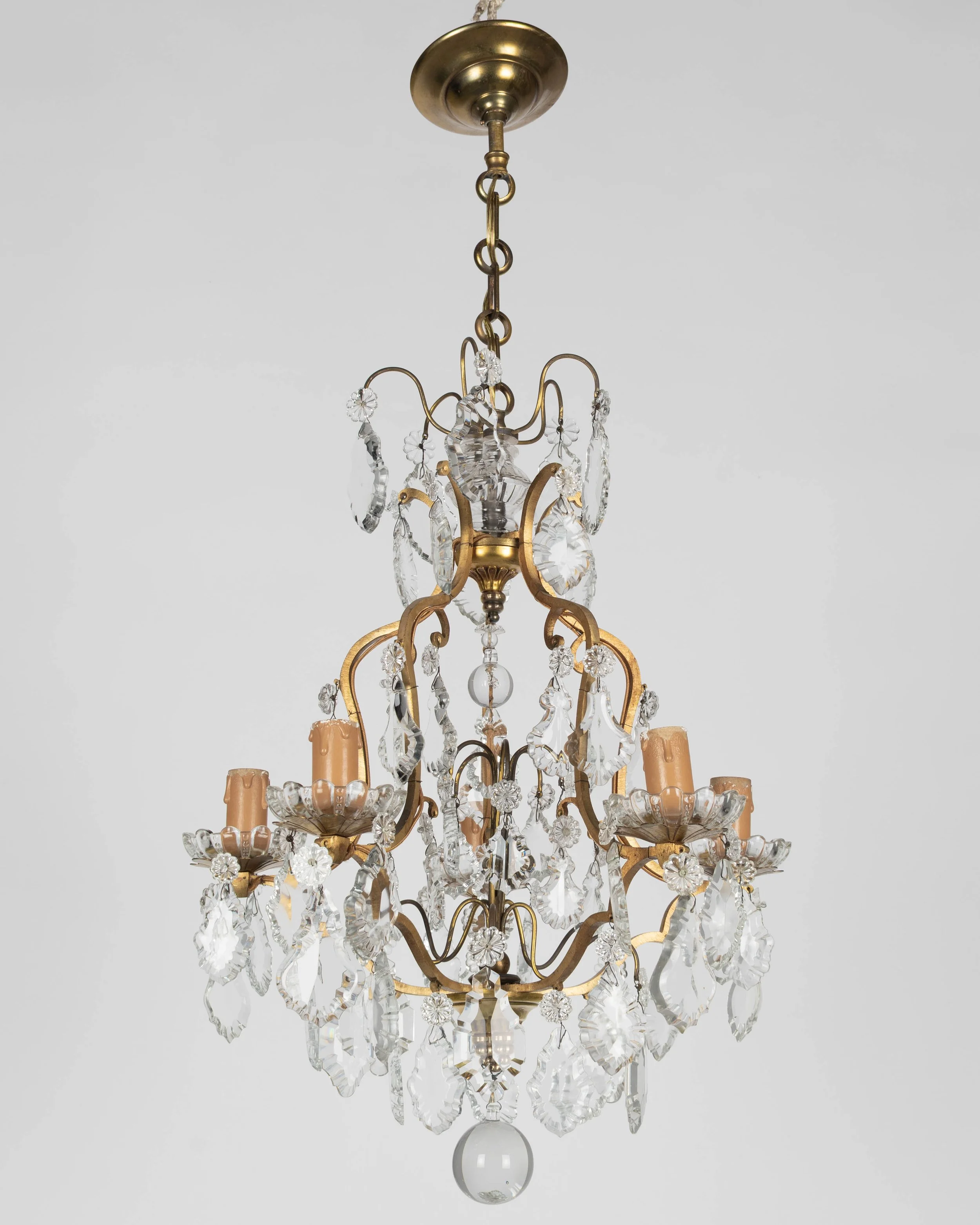 French Louis XV Style Crystal Chandelier