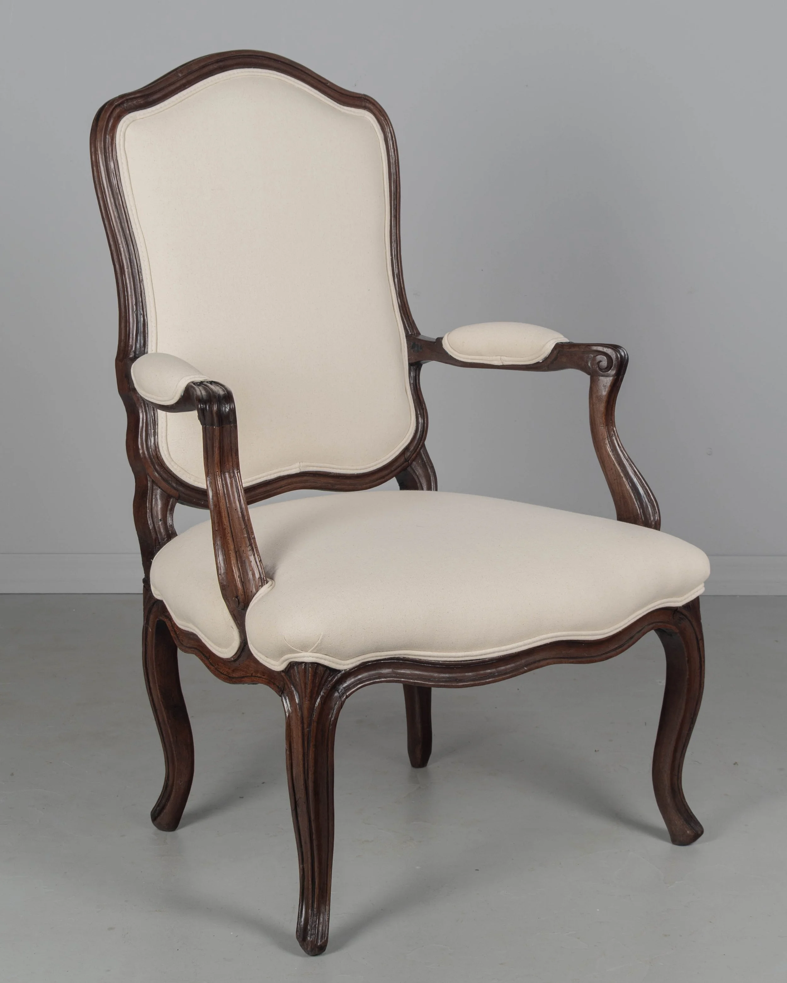 18th Century Louis XV French Fauteuil Armchair