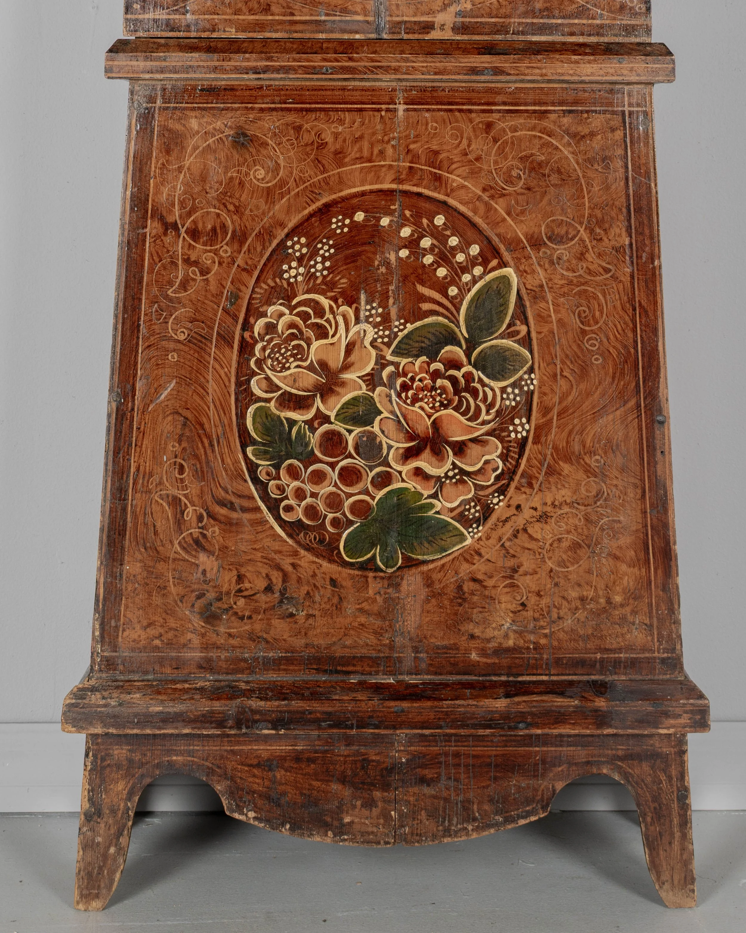 19th Century French Comtoise or Morbier Grandfather Clock