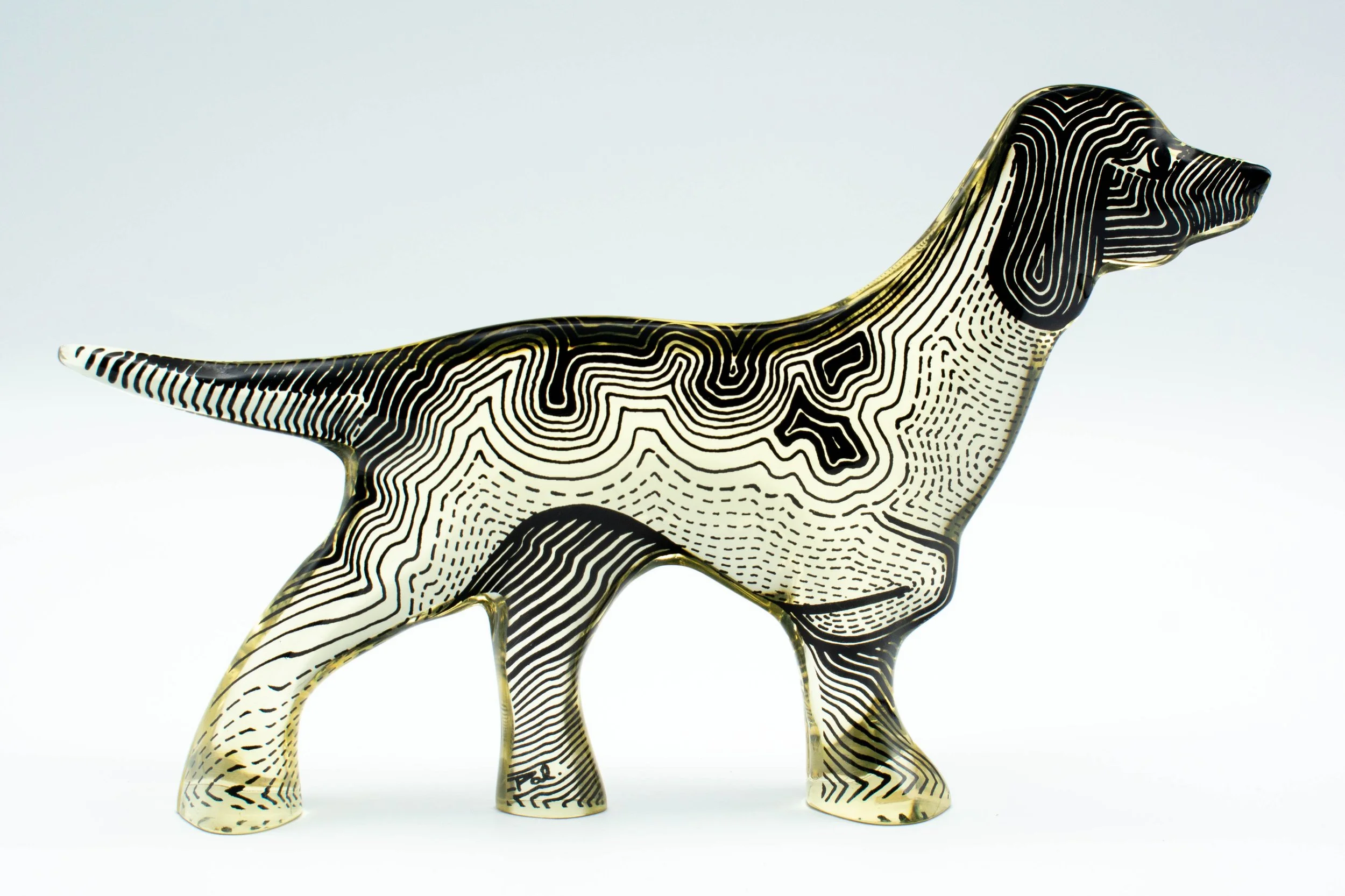 Palatnik Op Art Lucite Dog
