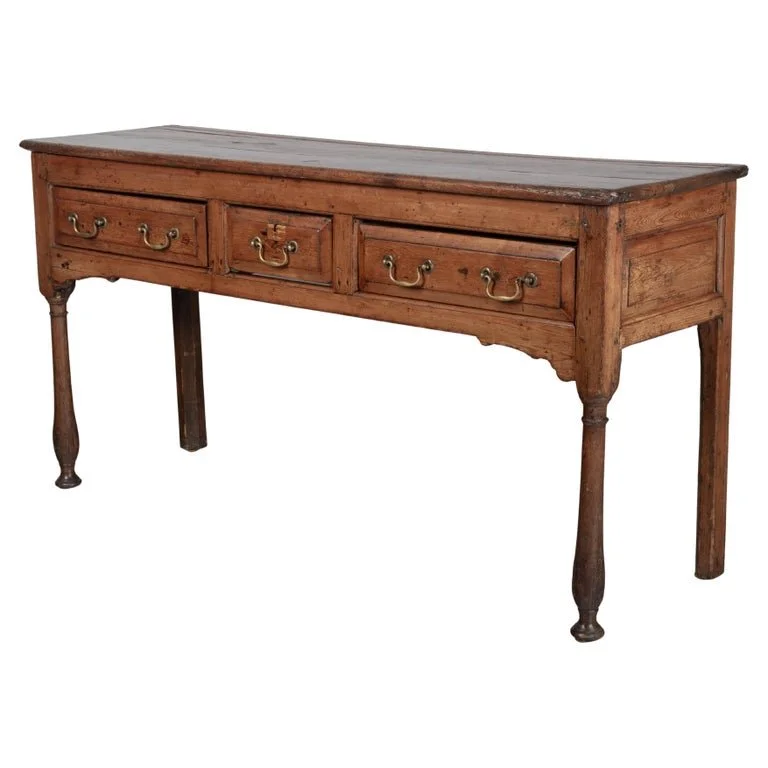 19th Century Rustic Pine Console Table