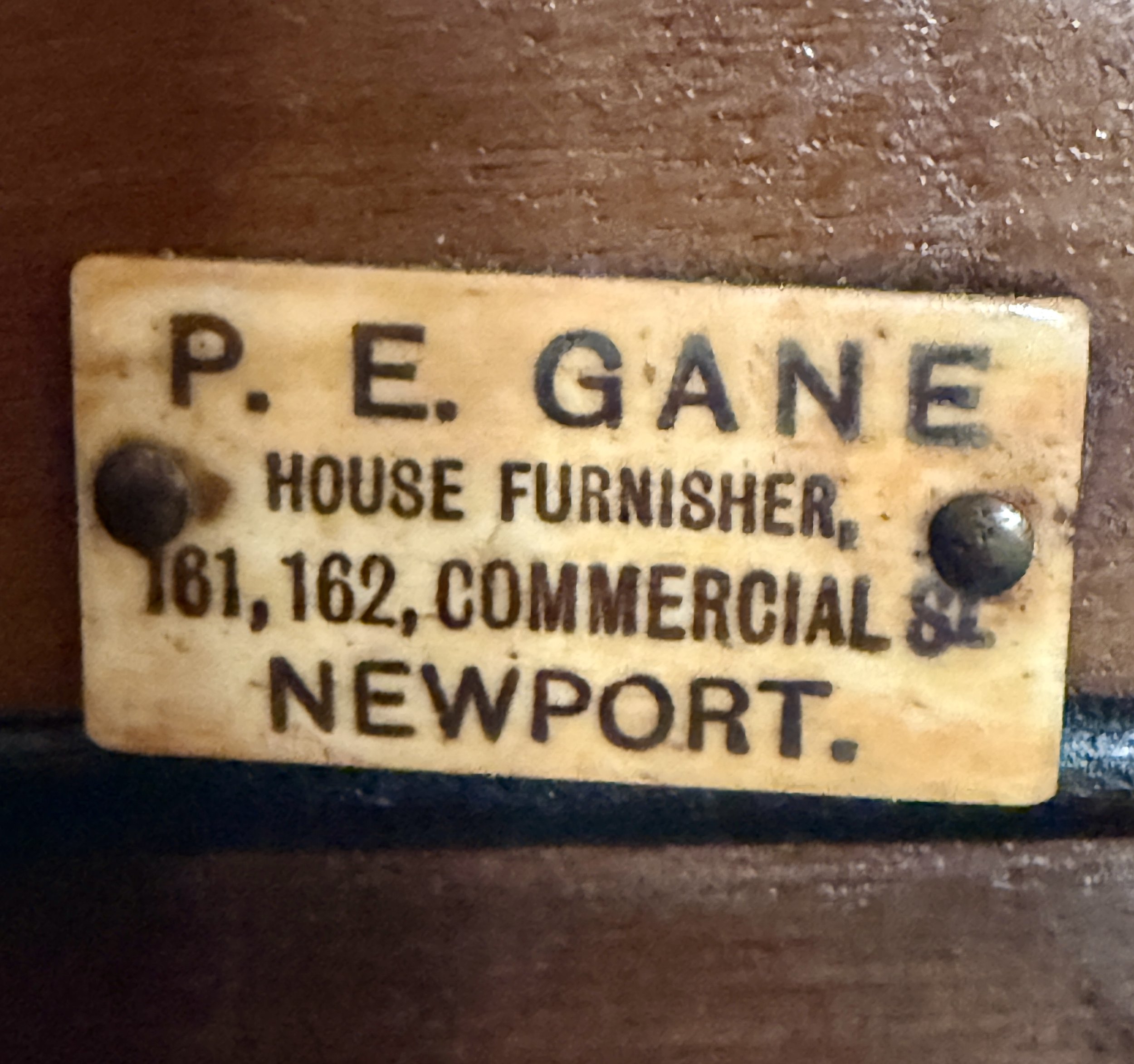 19th Century English Marble Top Walnut Sideboard by P. E. Gane