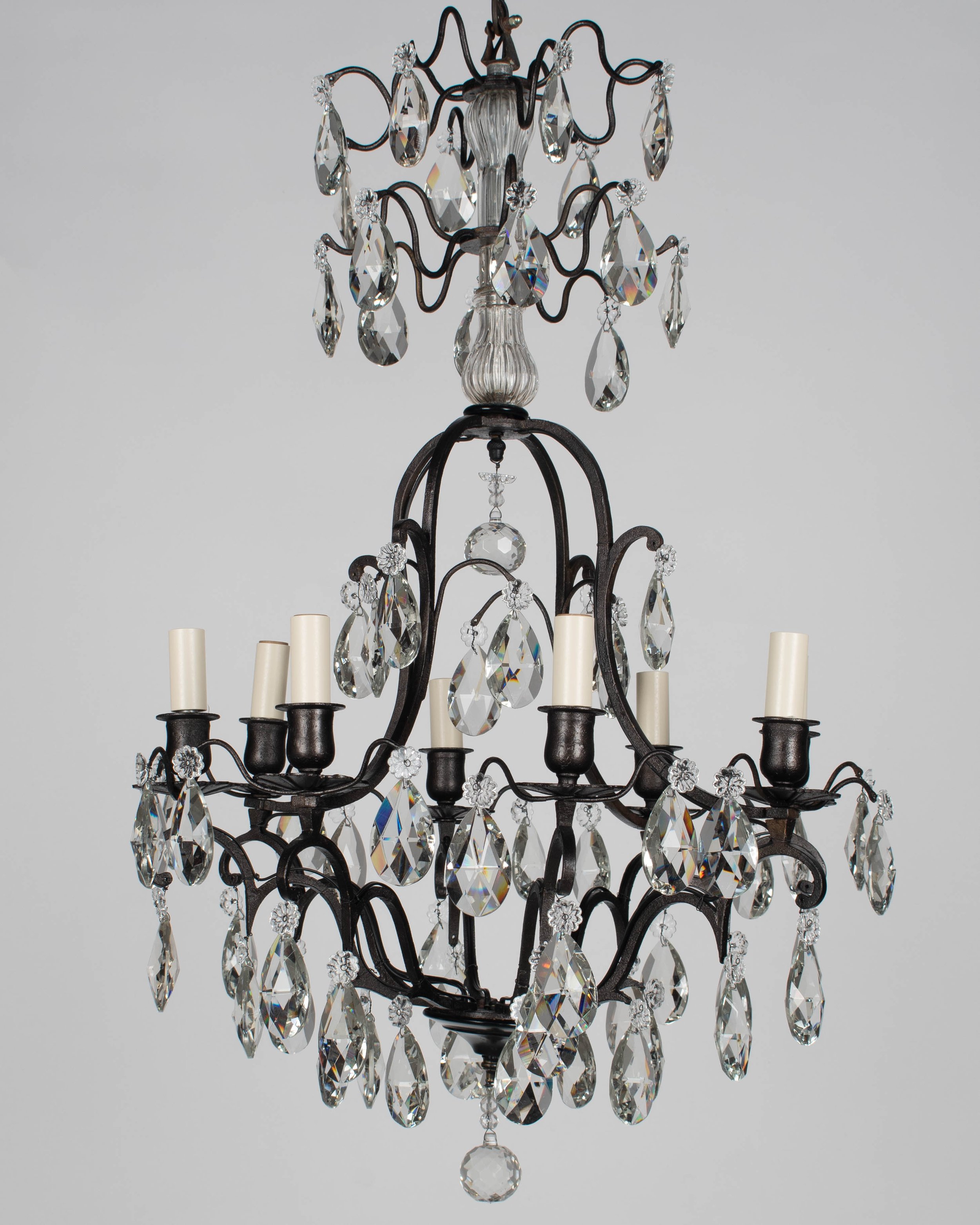 French Louis XV Style Crystal Chandelier
