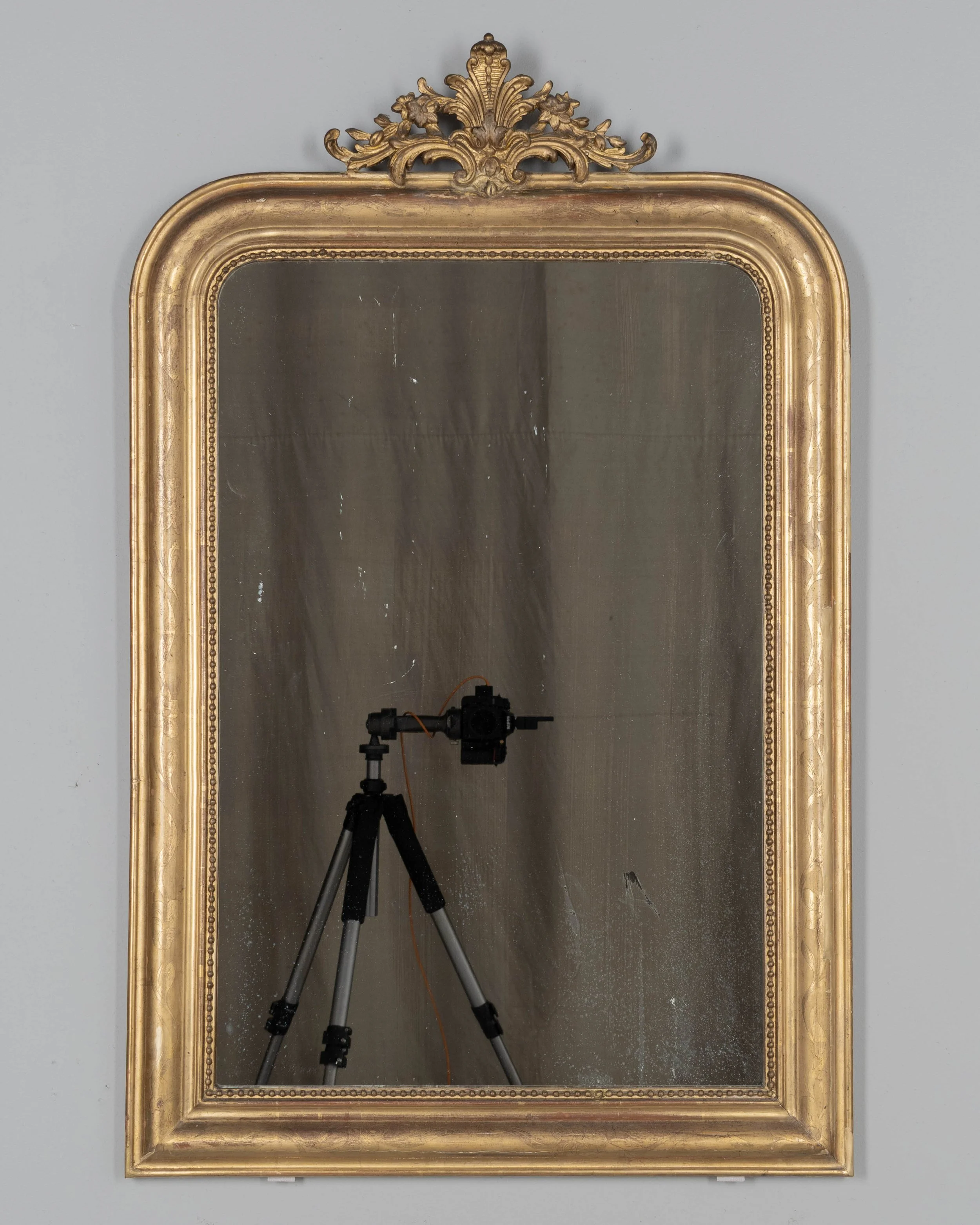 19th Century French Louis Philippe Style Gilded Mirror