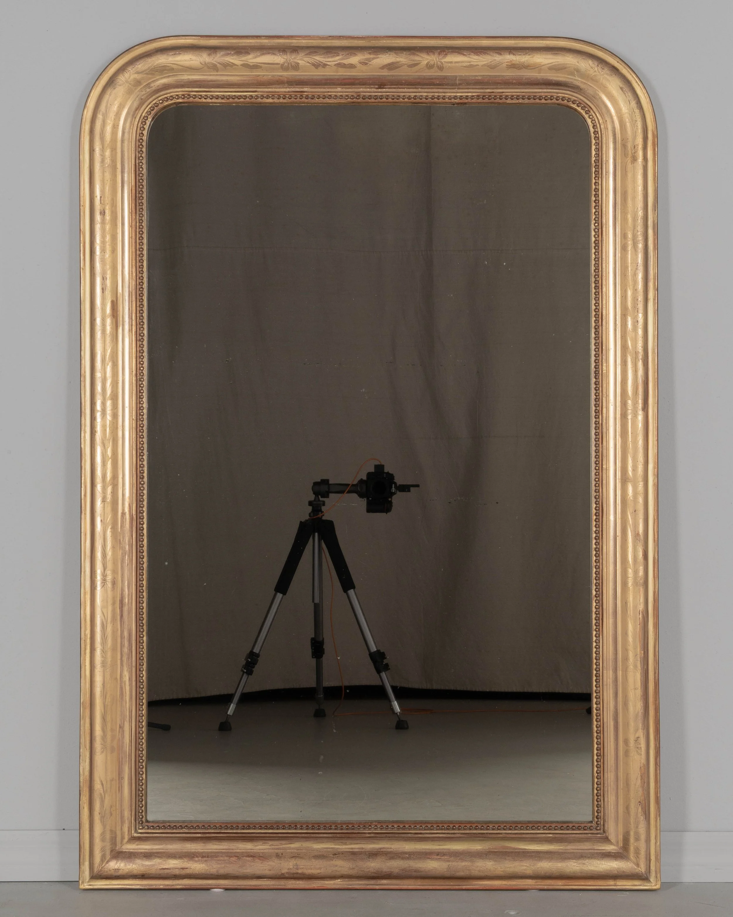 19th Century French Louis Philippe Style Gilded Mirror