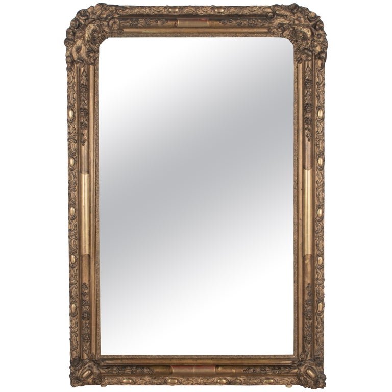 19th Century Louis Philippe French Gilded Mirror