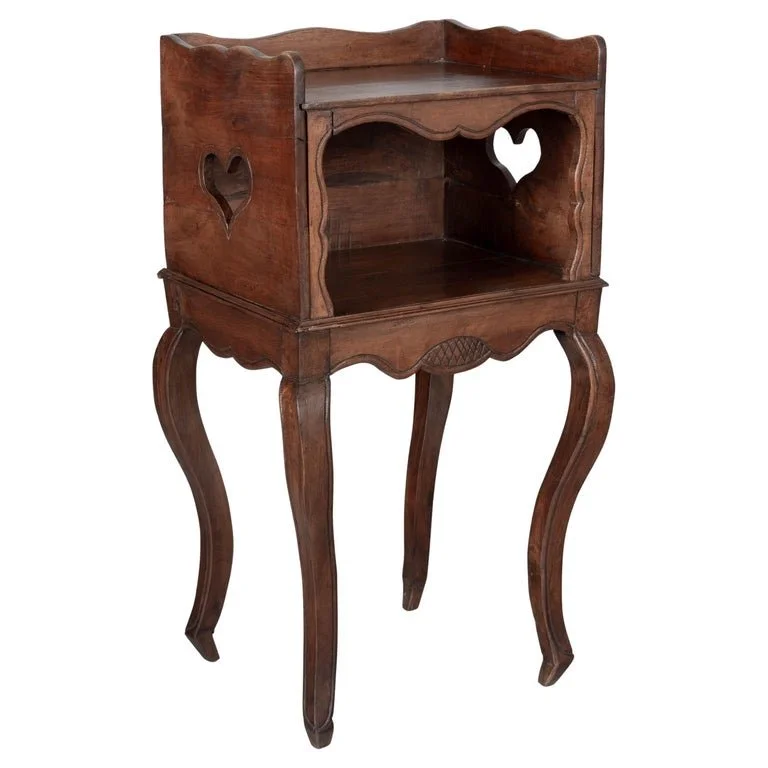 French Country Louis XV Side Table or Nightstand
