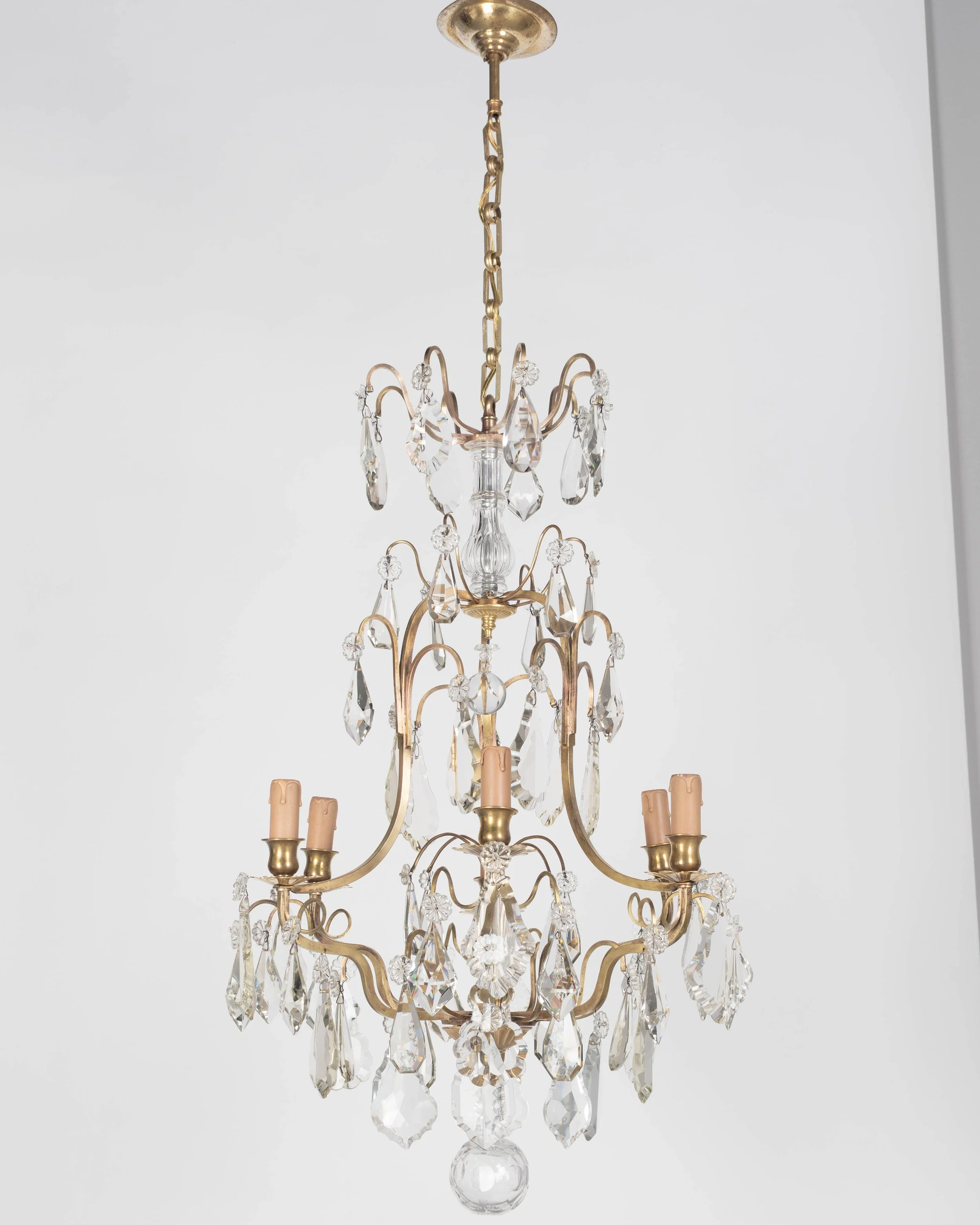 French Louis XV Style Crystal Chandelier