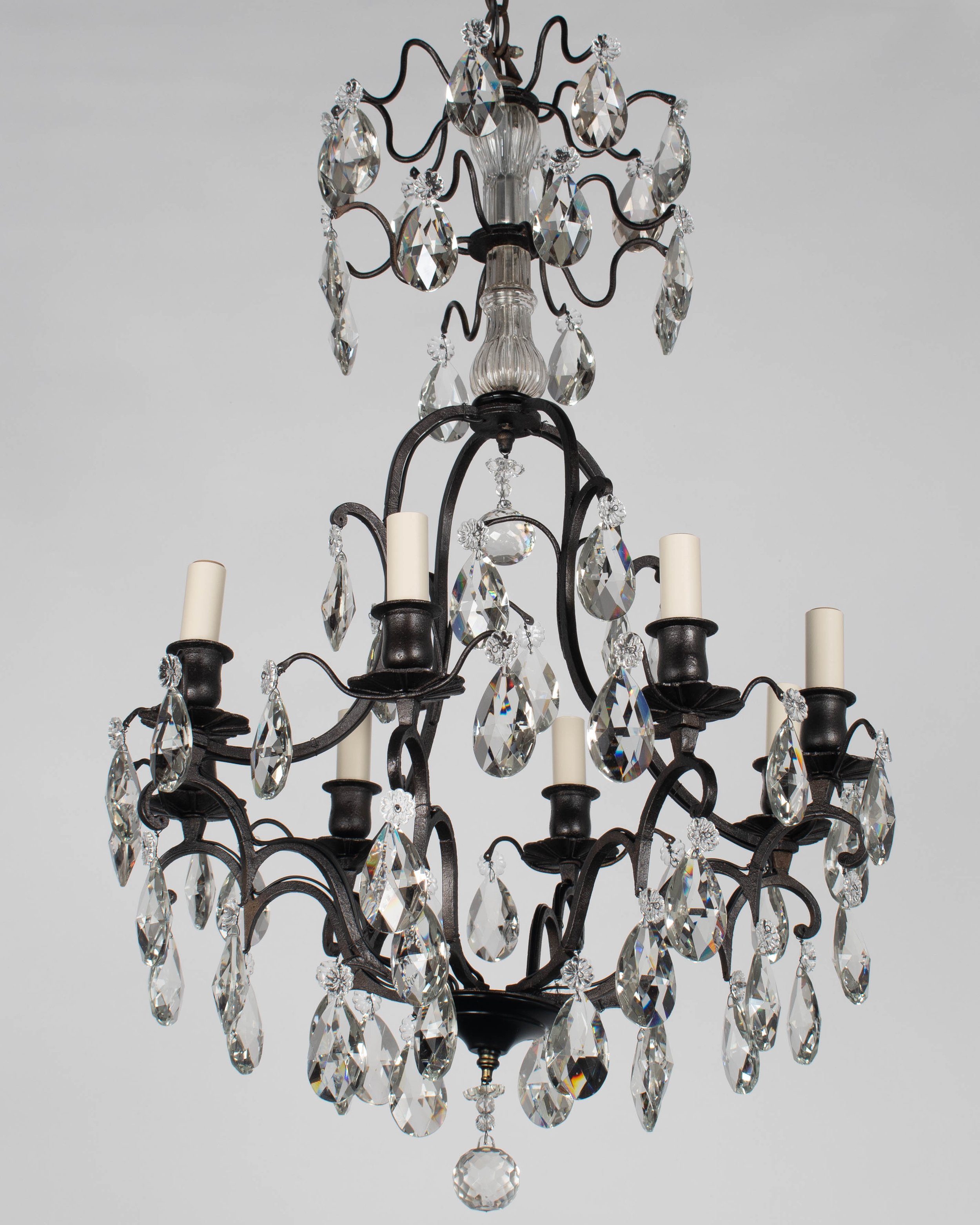 French Louis XV Style Crystal Chandelier