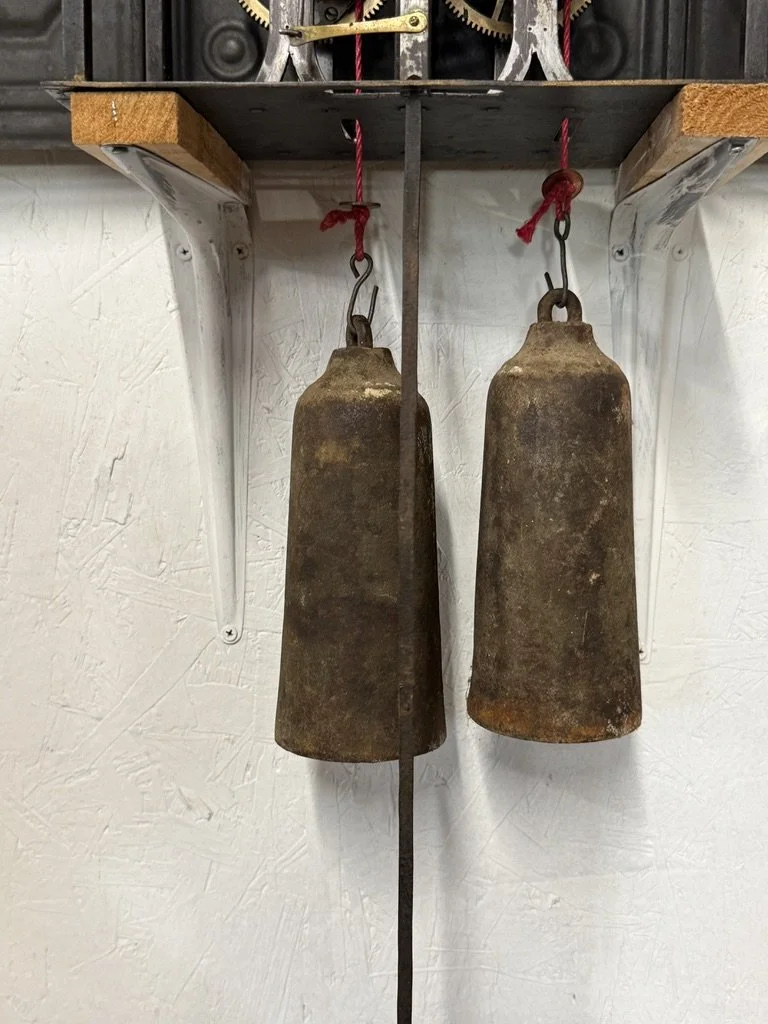 19th c. French Morbier Clock or Comtoise Mouvement