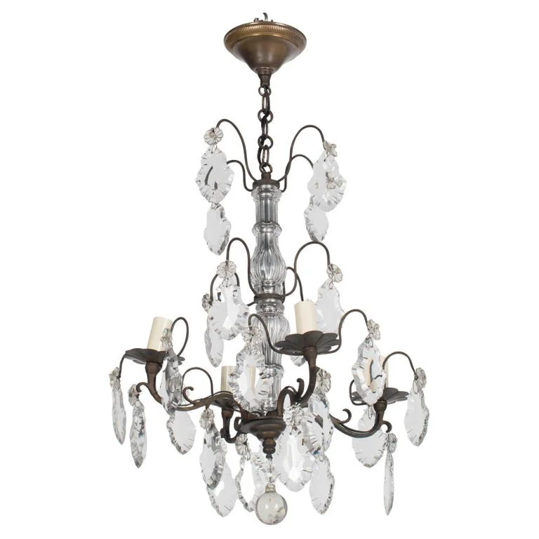 French Louis XV Style Crystal Chandelier