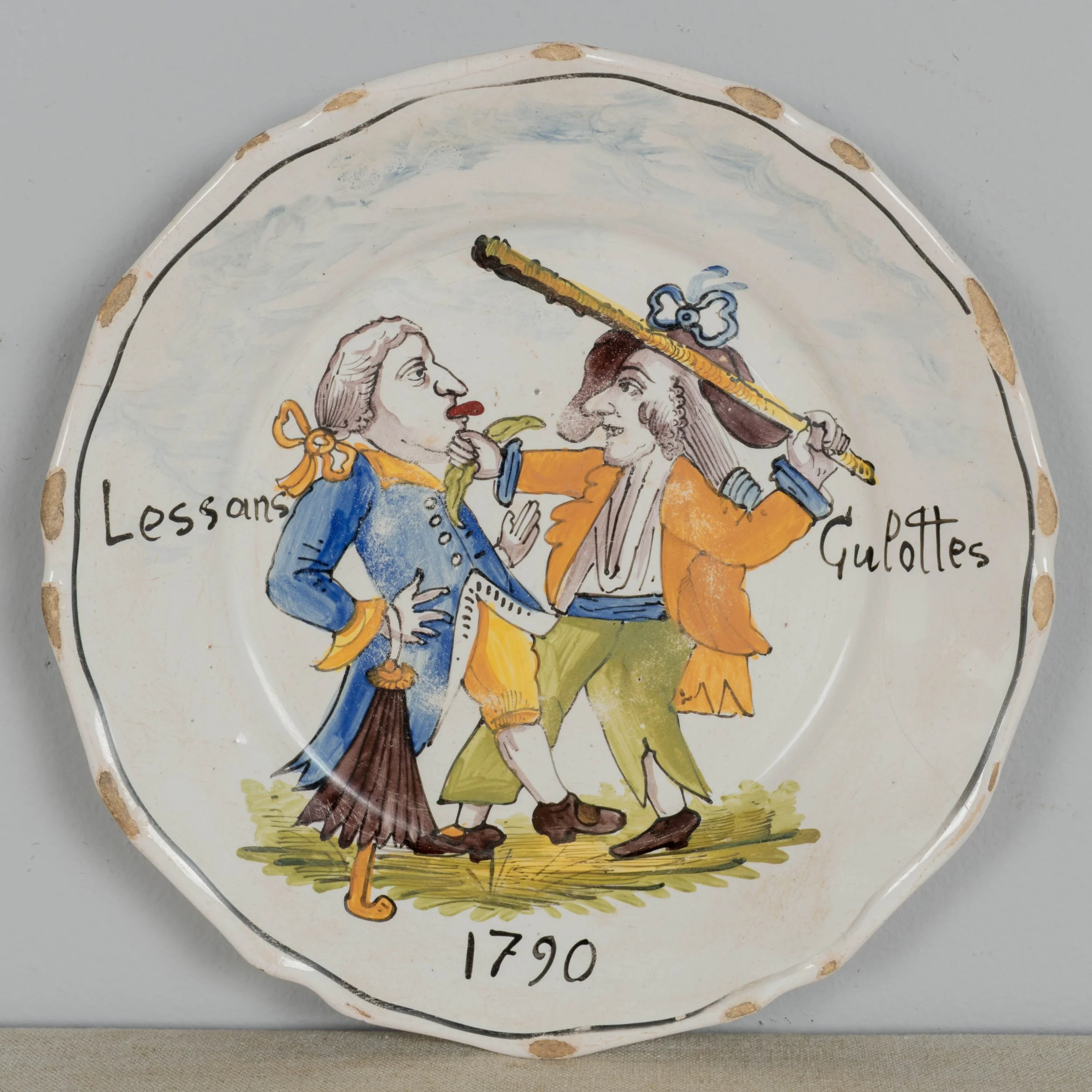 18th Century French Revolution Faience Plate