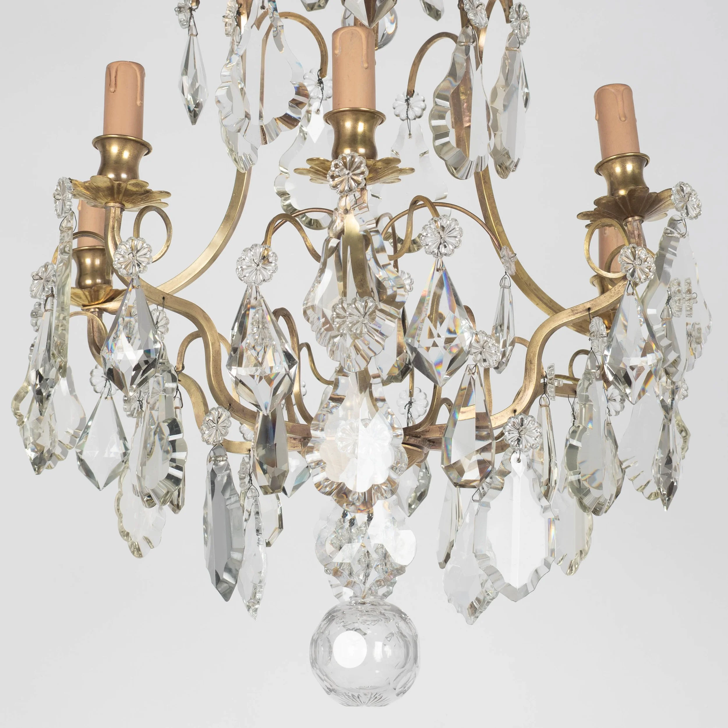 French Louis XV Style Crystal Chandelier