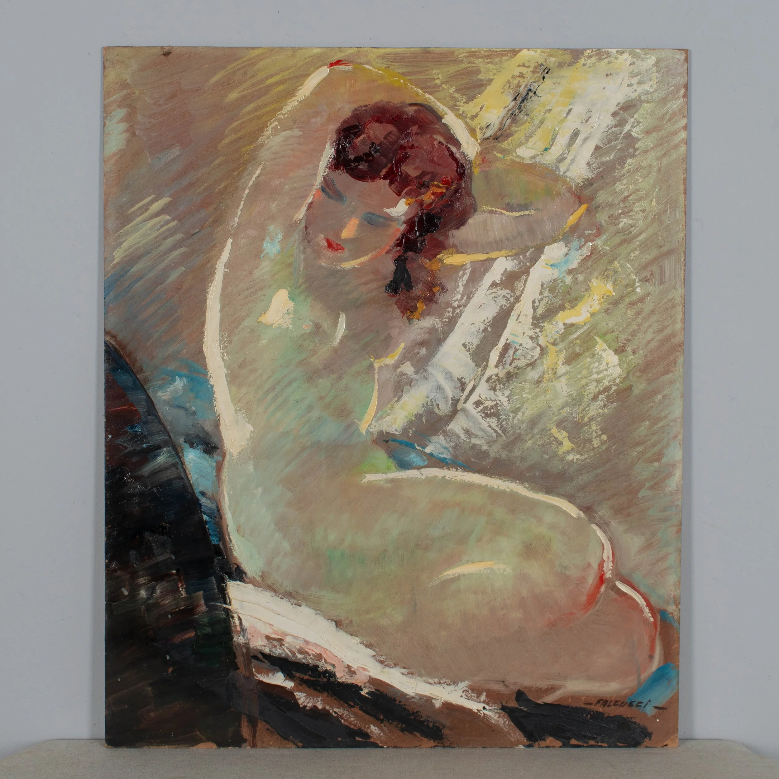 Robert Falcucci Female Nude Oil Painting