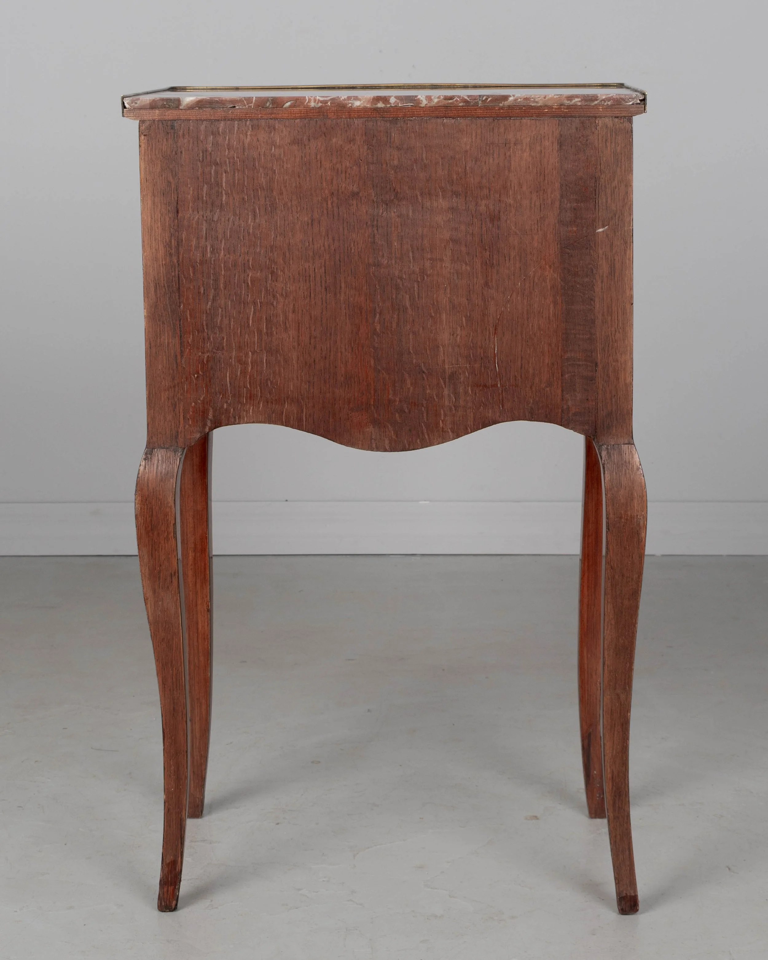 Louis XVI Style Marble Top Nightstand or Side Table