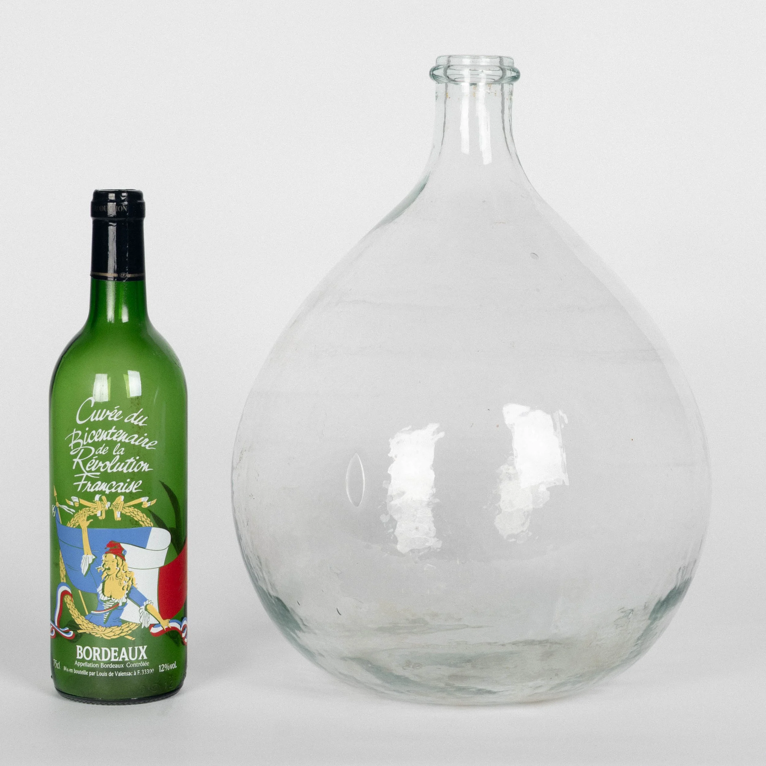 Vintage Blown Glass Demijohn Bottles