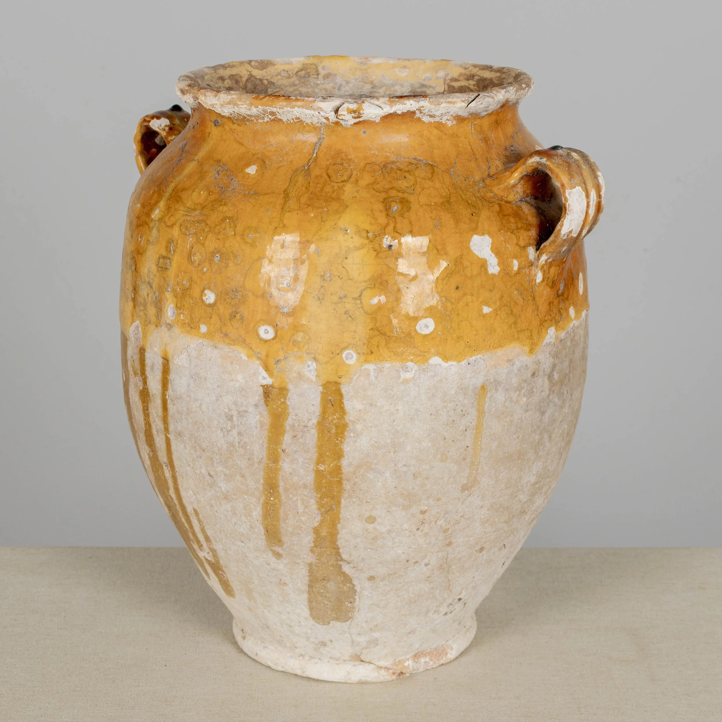 19th Century French Terracotta Pot à Confit 13.5"High
