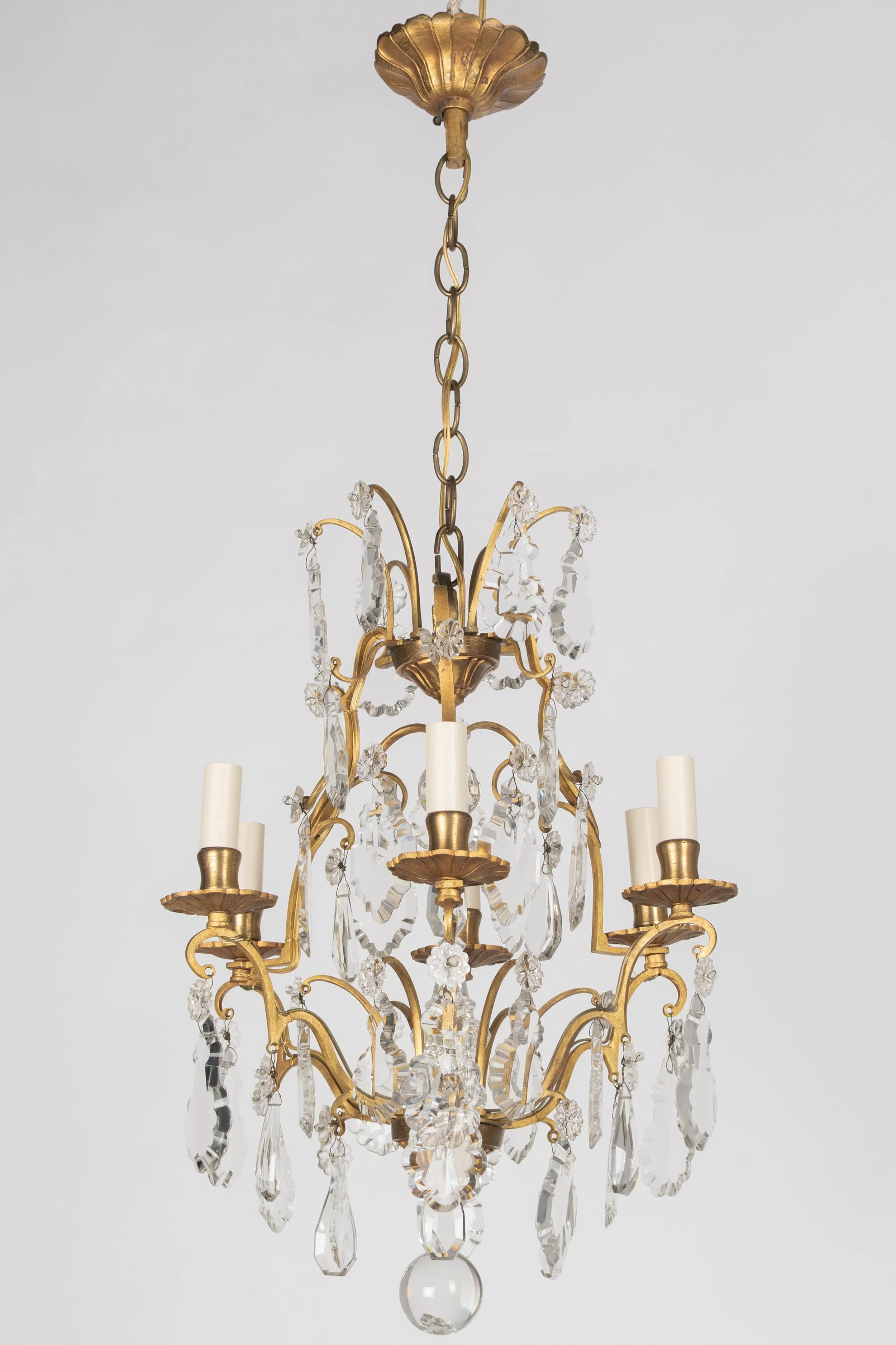 French Louis XV Style Crystal Chandelier
