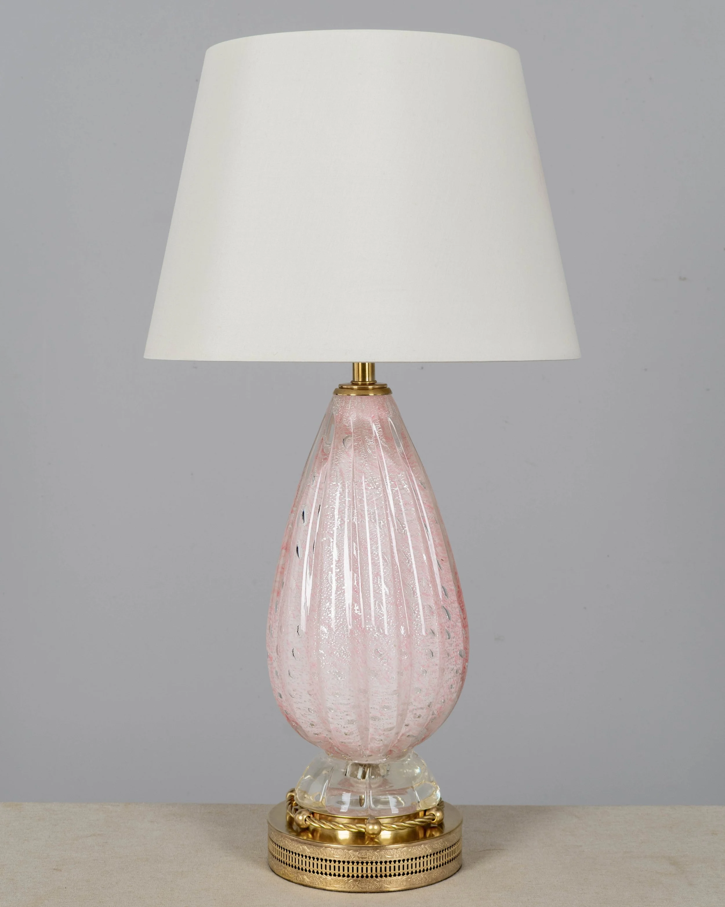 Mid-Century Modern Murano Glass Lamp by Barovier & Toso, Italy, 1950s