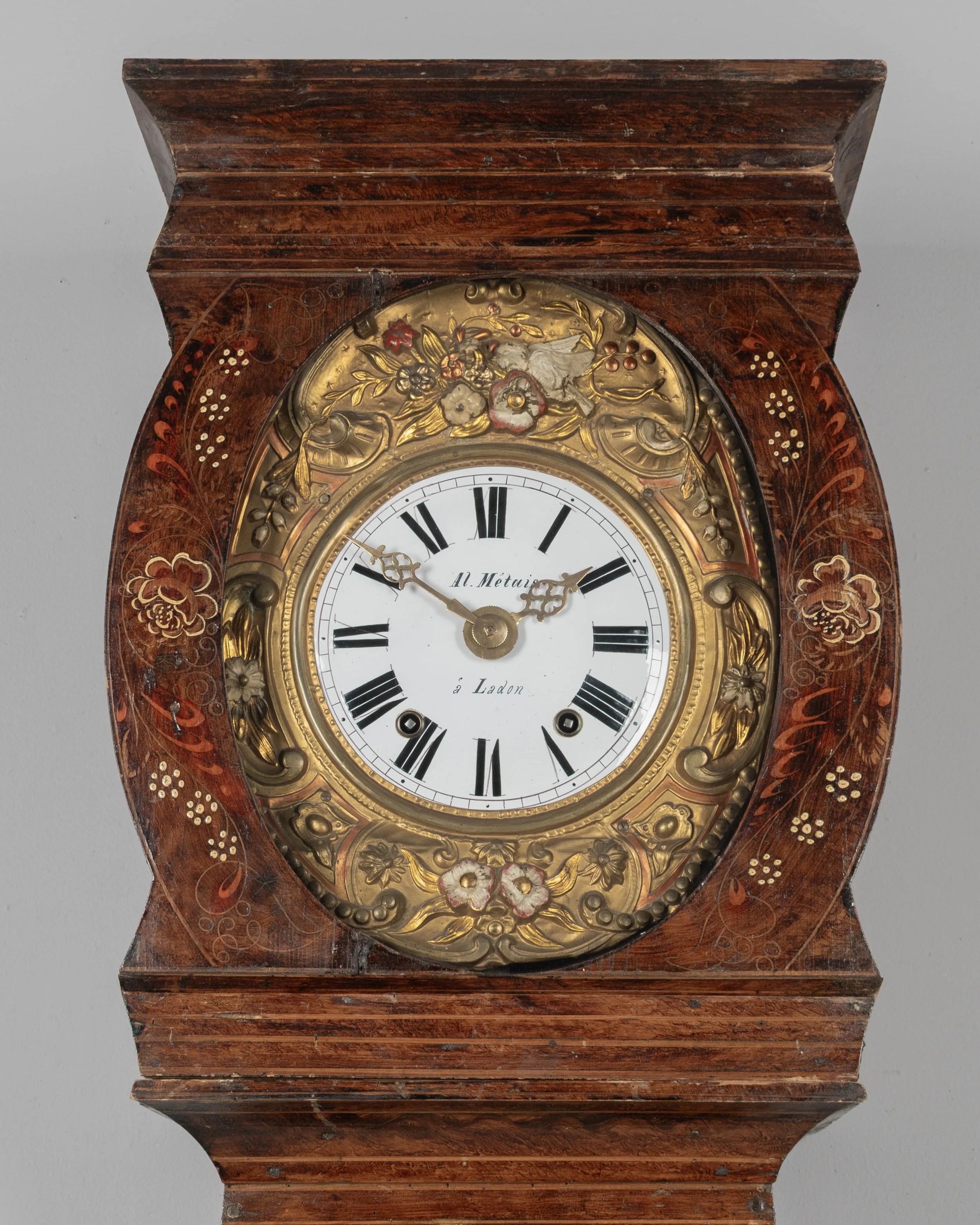 19th Century French Comtoise or Morbier Grandfather Clock