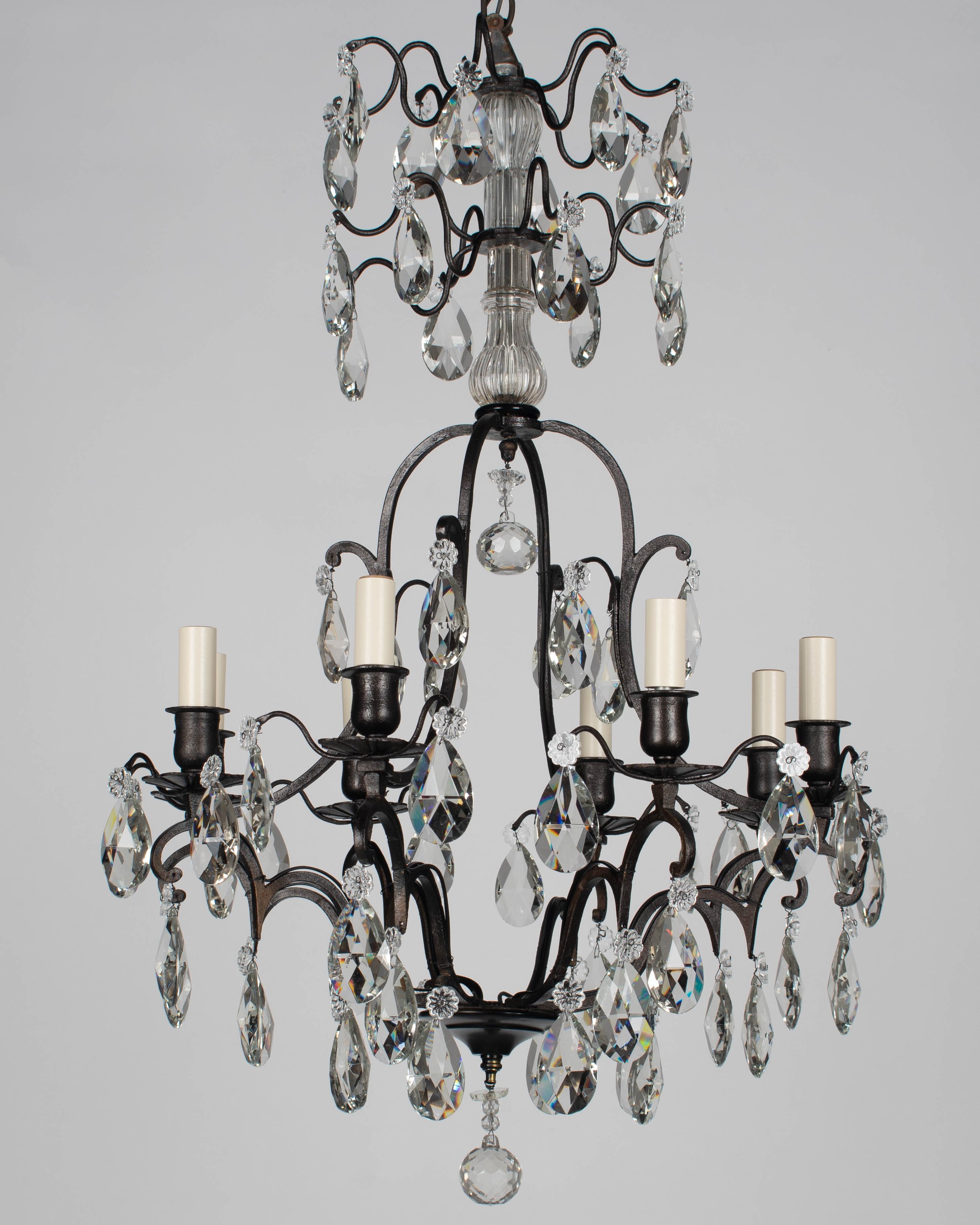French Louis XV Style Crystal Chandelier