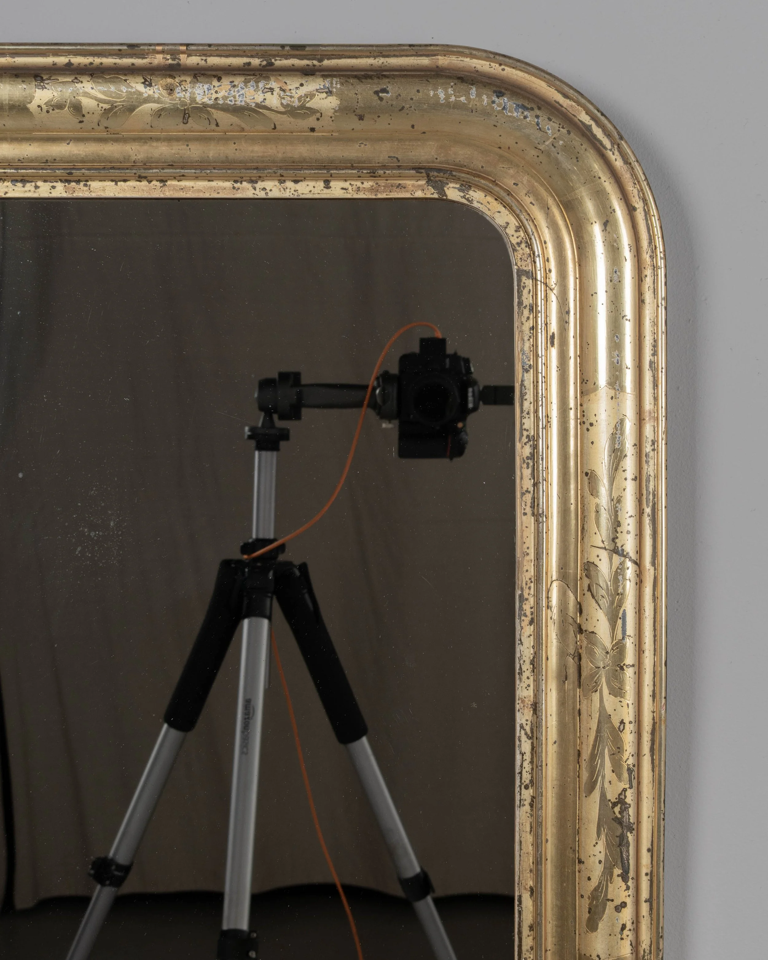 French Louis Philippe Style Gilded Mirror
