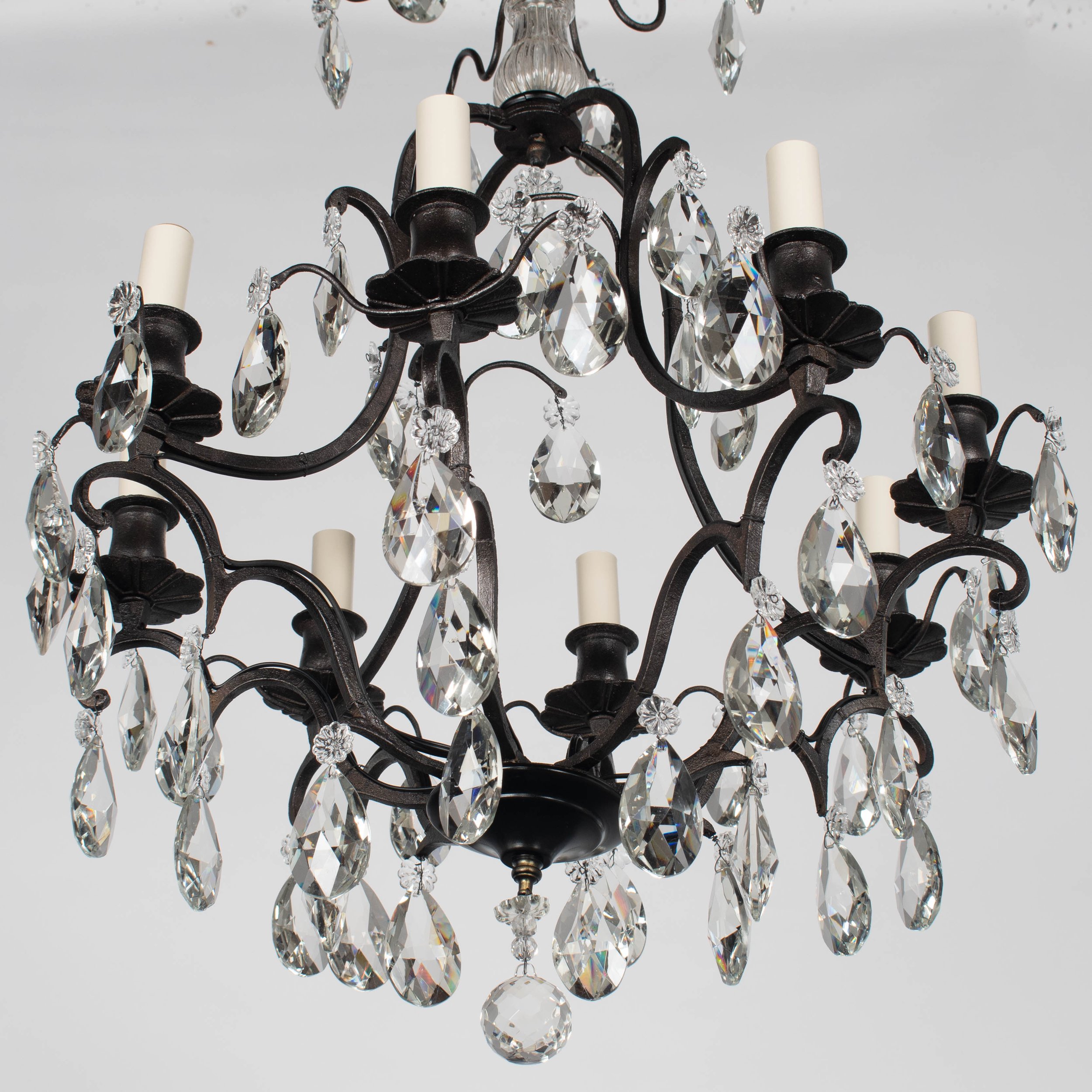 French Louis XV Style Crystal Chandelier