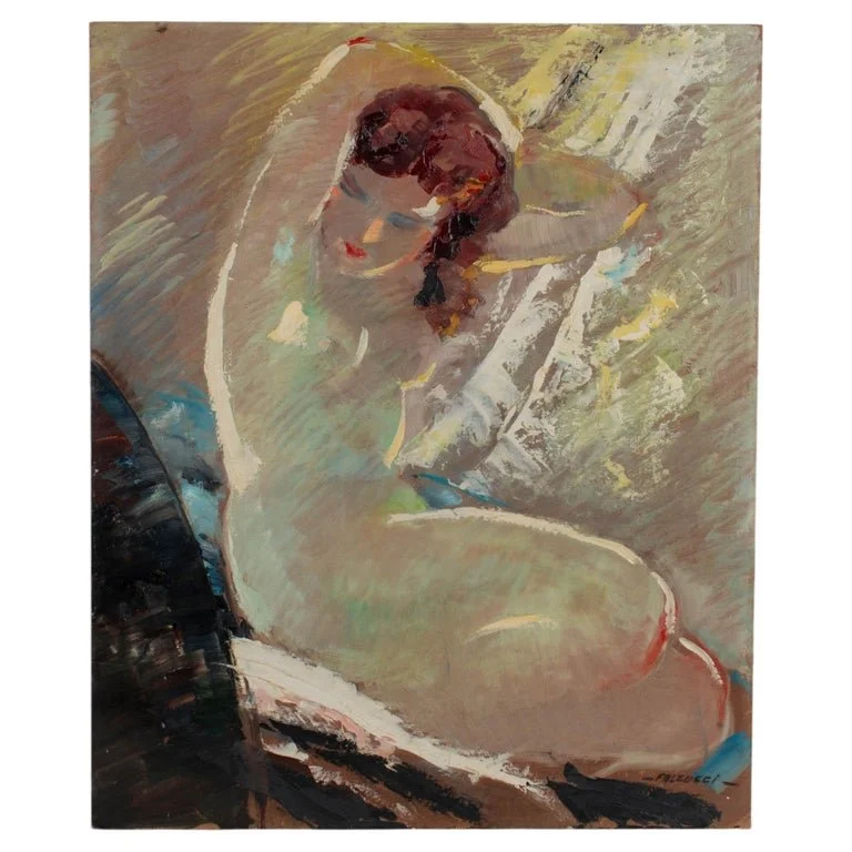 Robert Falcucci Female Nude Oil Painting