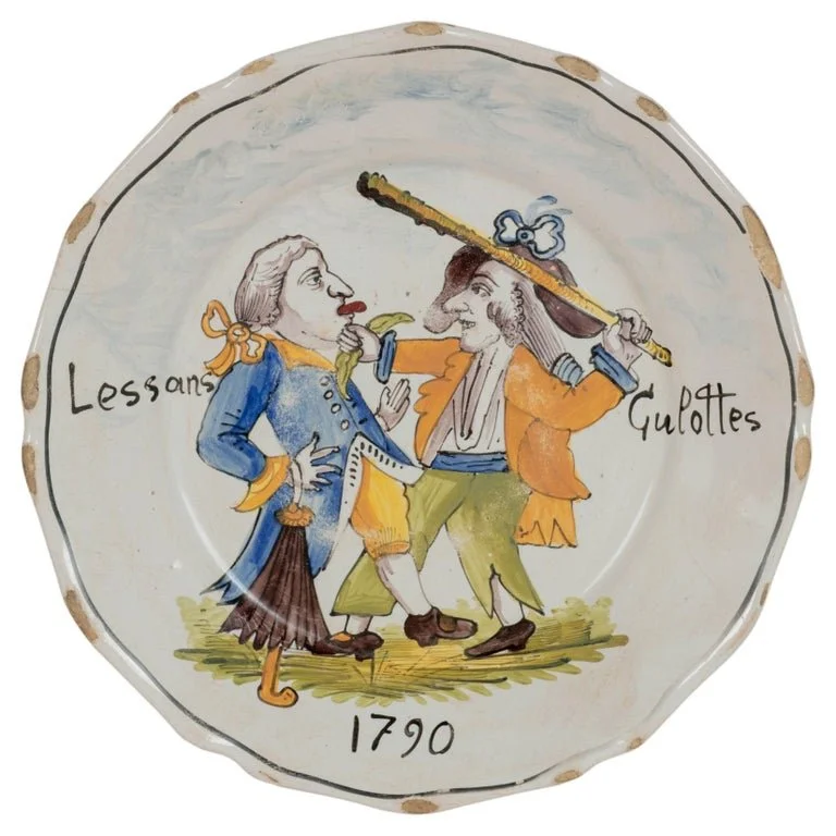 18th Century French Revolution Faience Plate