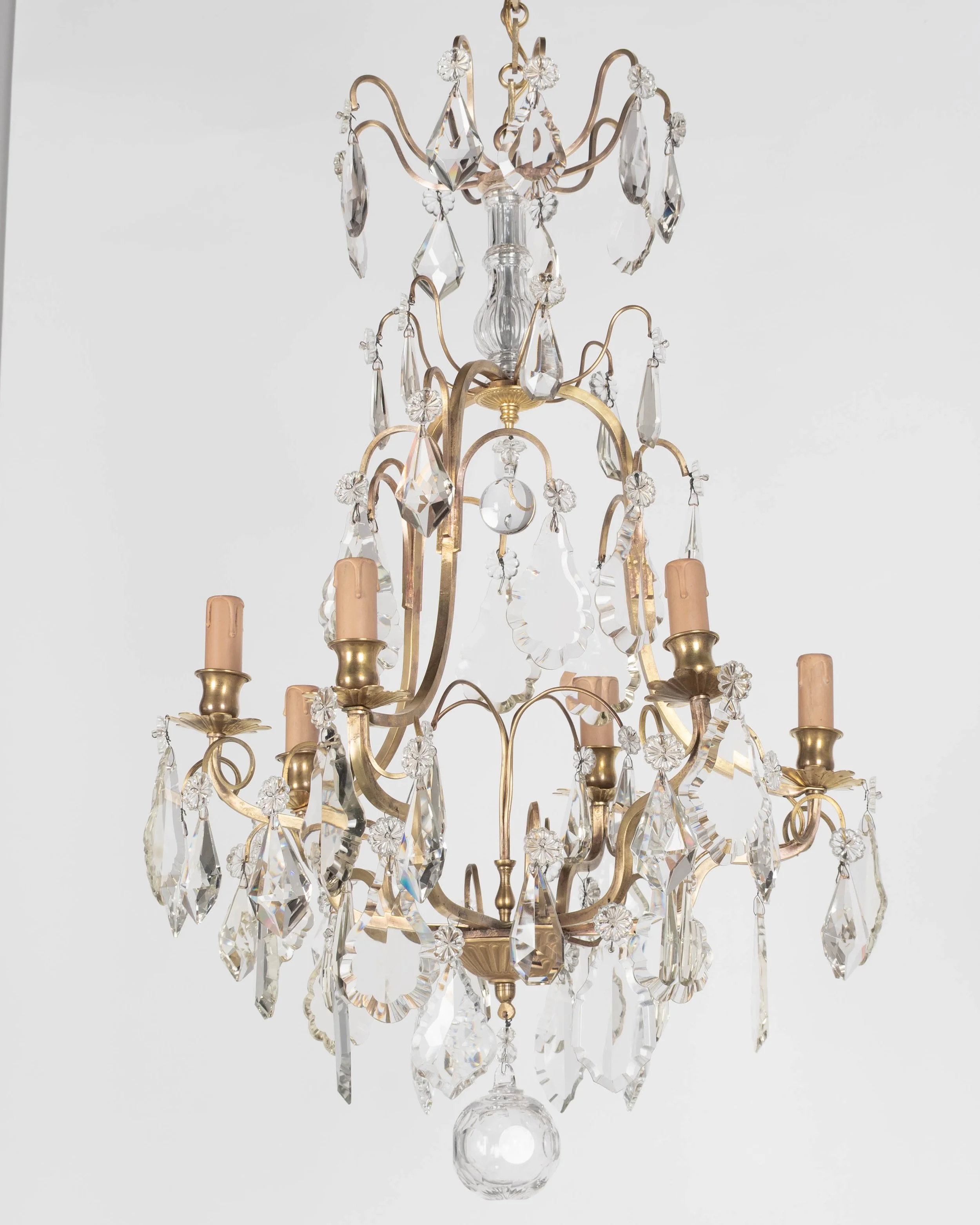 French Louis XV Style Crystal Chandelier