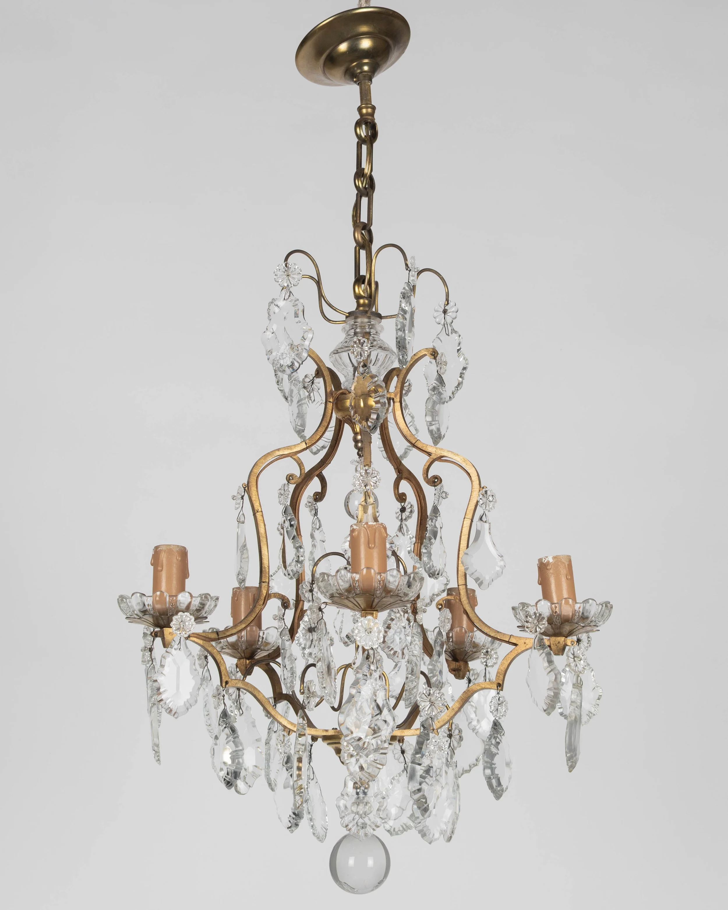 French Louis XV Style Crystal Chandelier