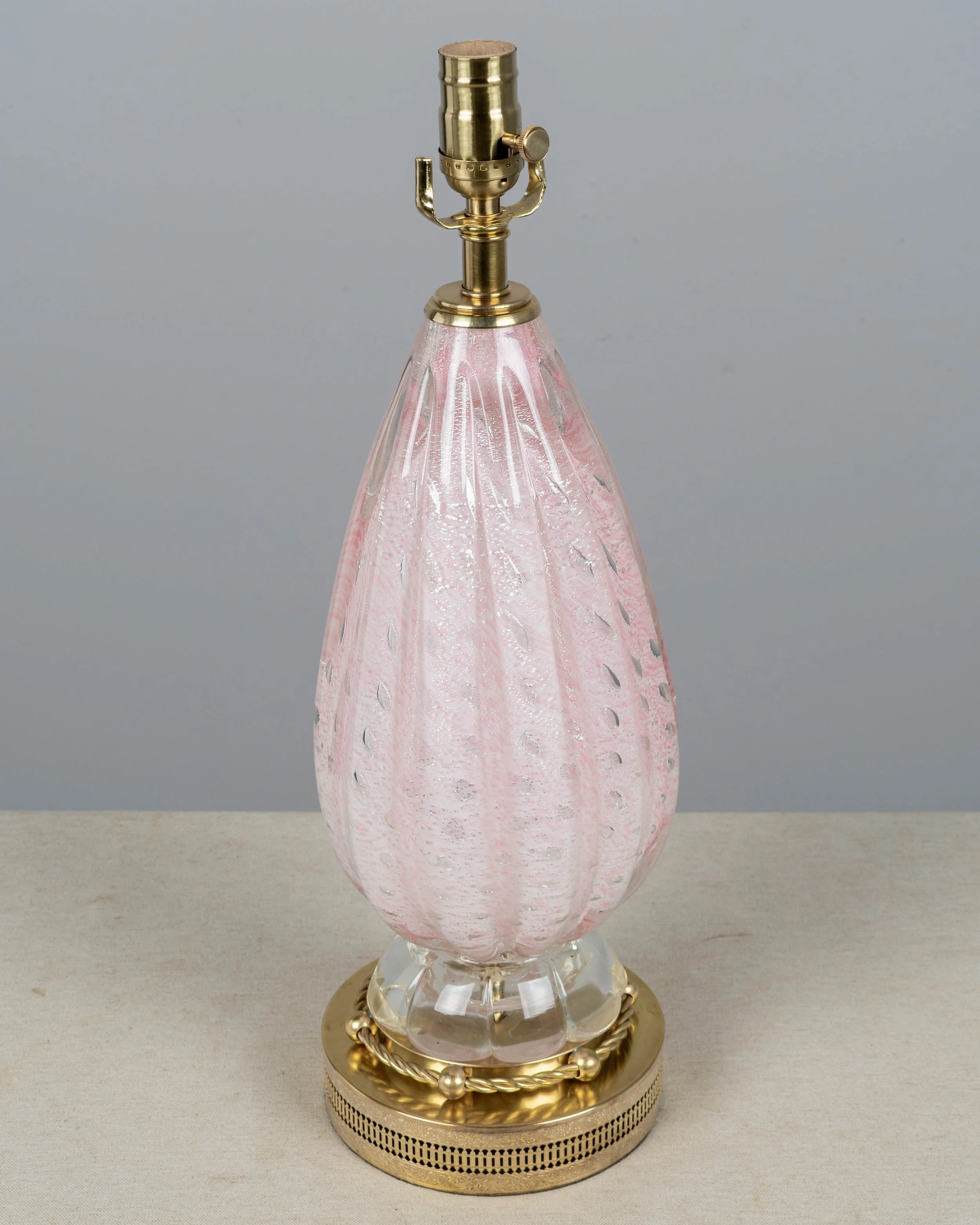Mid-Century Modern Murano Glass Lamp by Barovier & Toso, Italy, 1950s