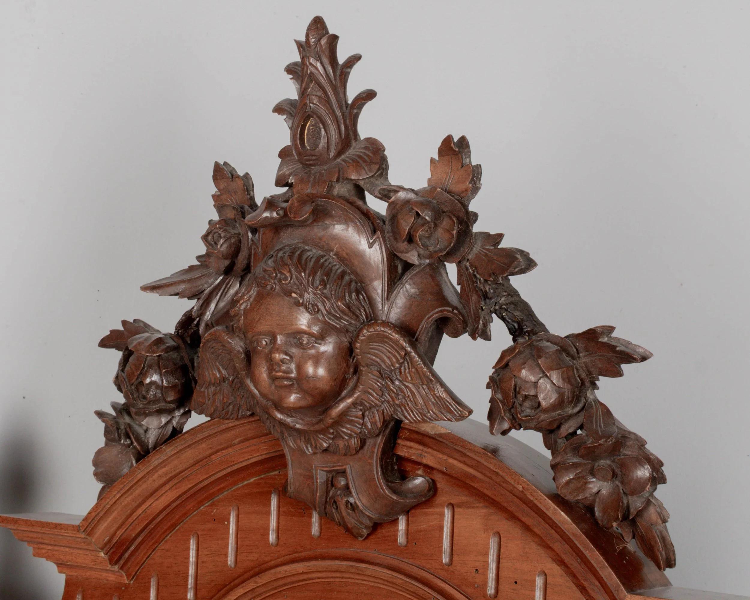 Pair of Italian Walnut Twin Bed Frames