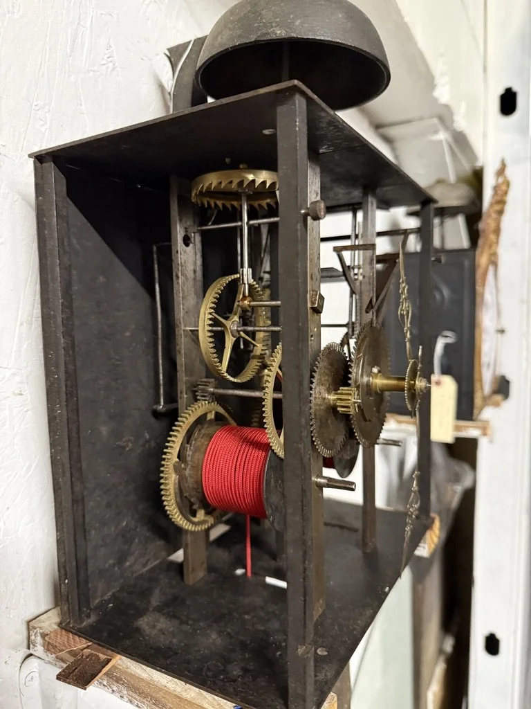 19th c. French Morbier Clock or Tall Case Movement