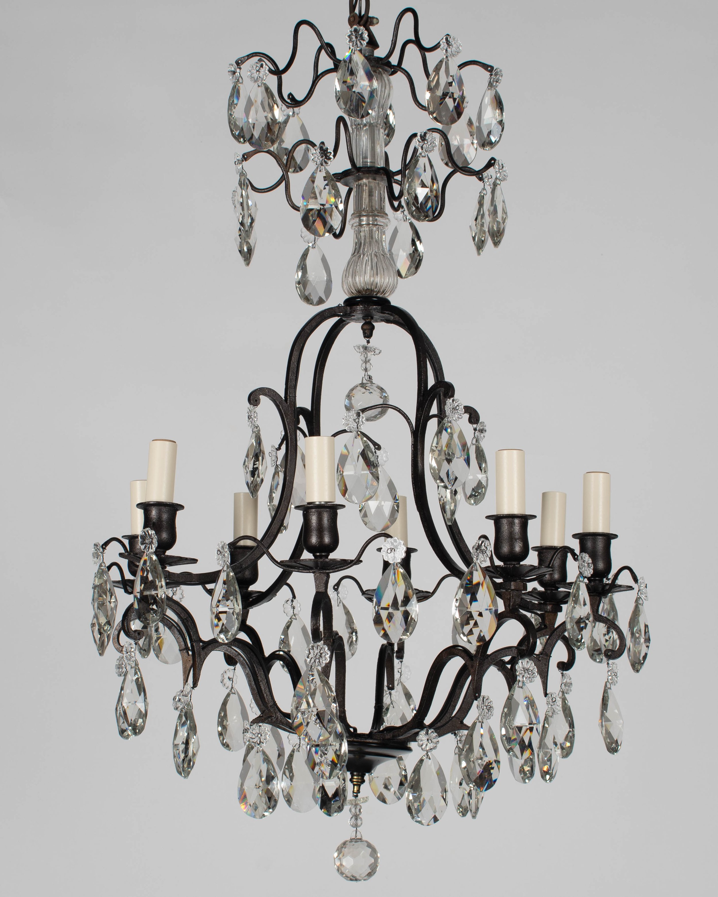 French Louis XV Style Crystal Chandelier