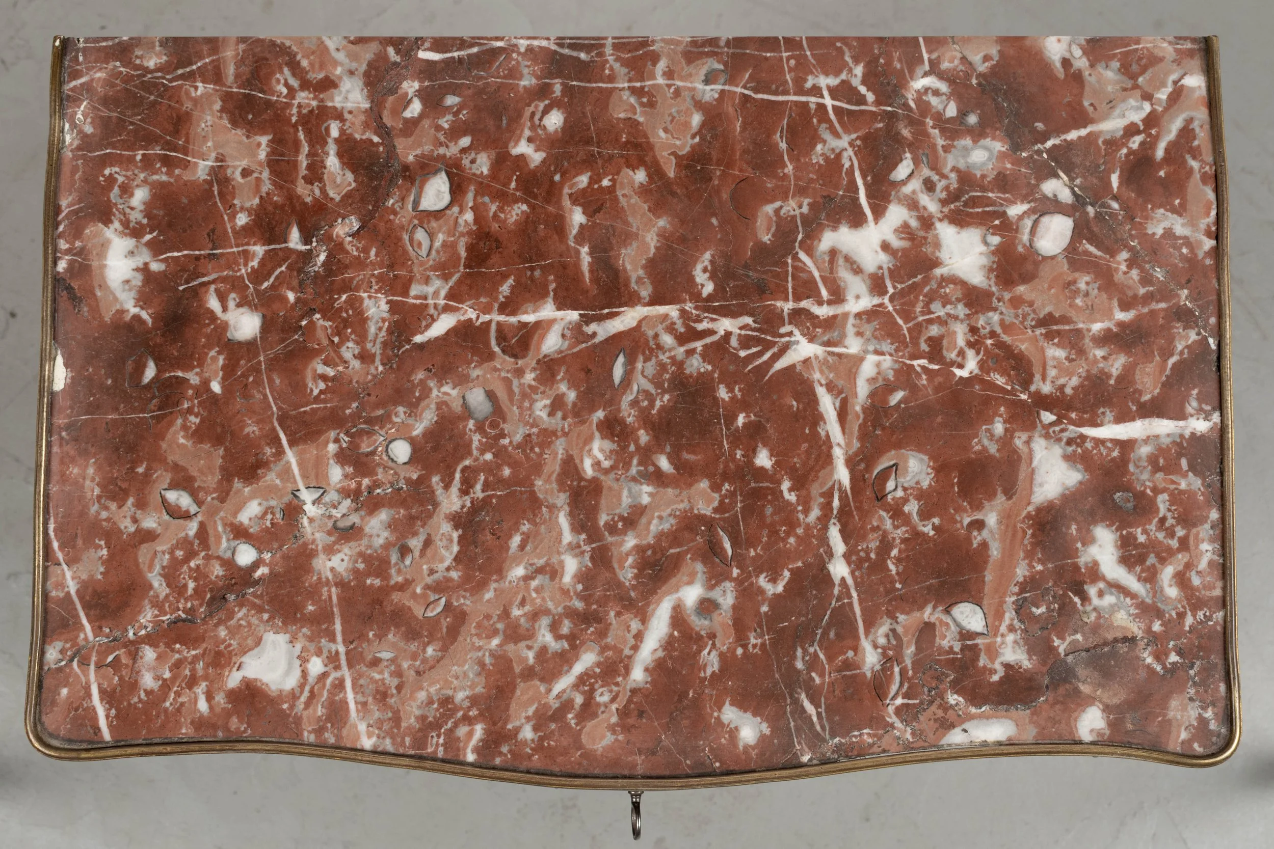 Louis XVI Style Marble Top Nightstand or Side Table