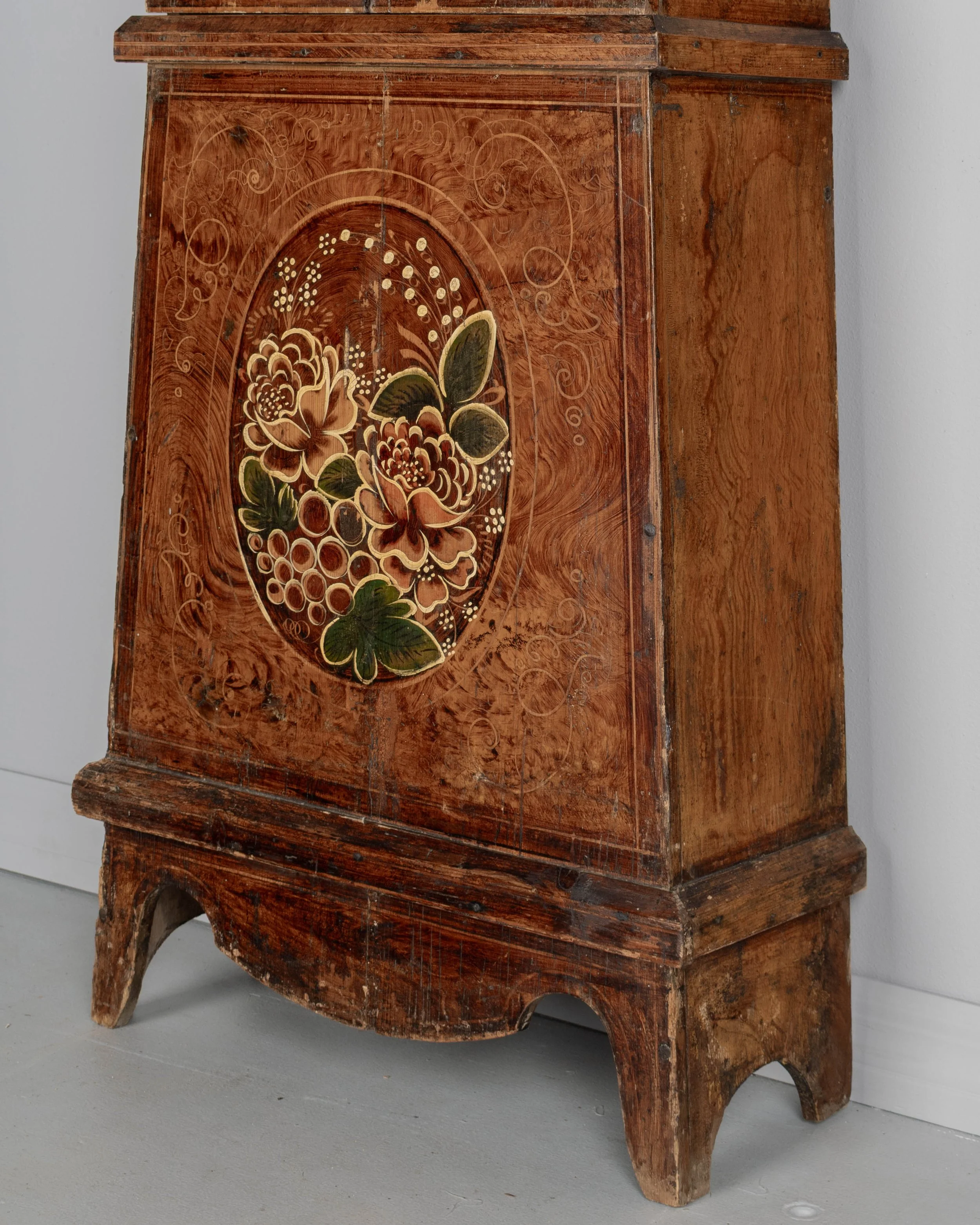 19th Century French Comtoise or Morbier Grandfather Clock