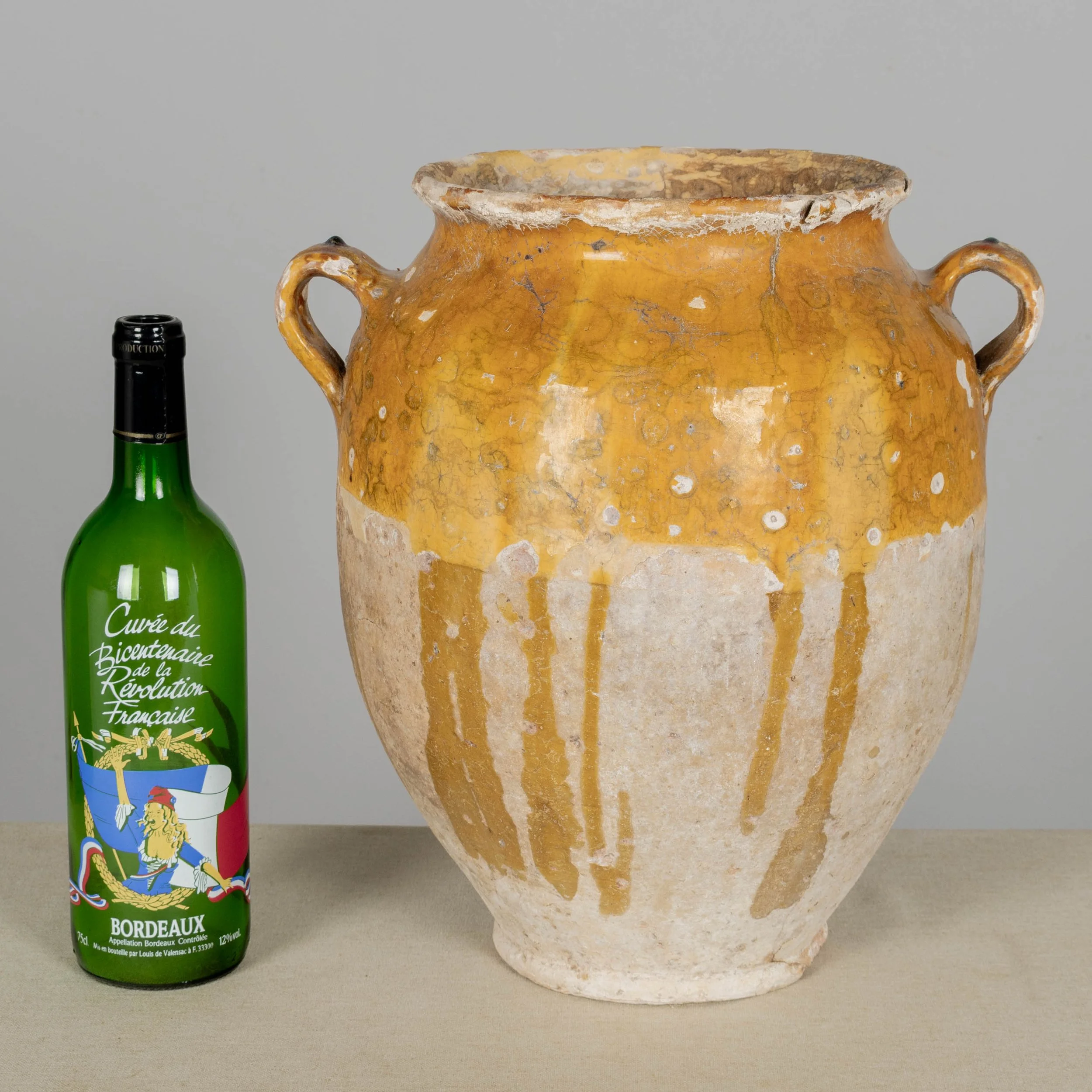 19th Century French Terracotta Pot à Confit 13.5"High