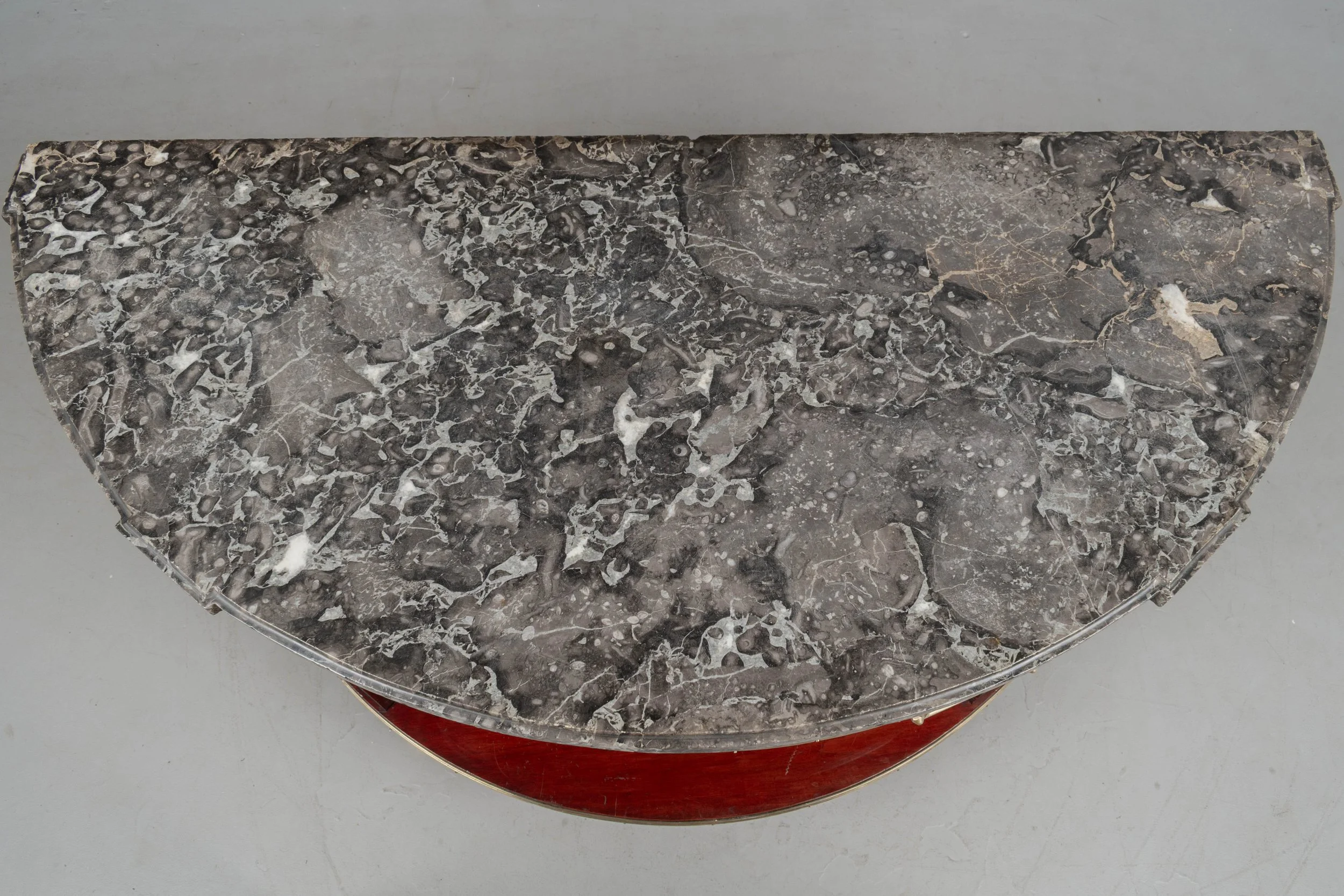 19th Century Louis XVI Style French Demilune Console Table