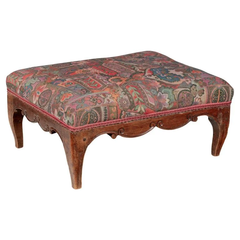 19th Century French Louis XV Style Foot Stool