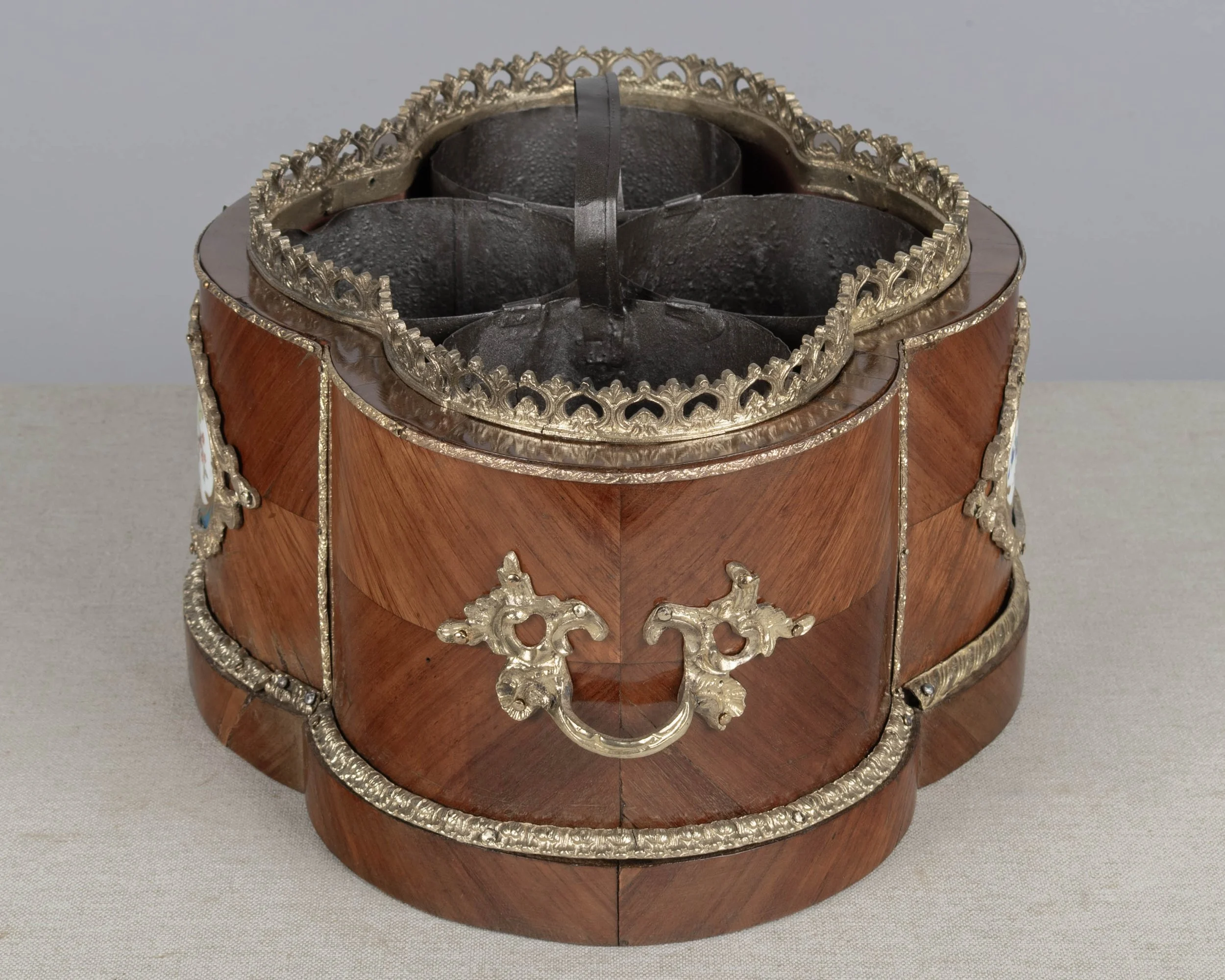 Napoleon III Jardiniere with Sèvres Porcelain