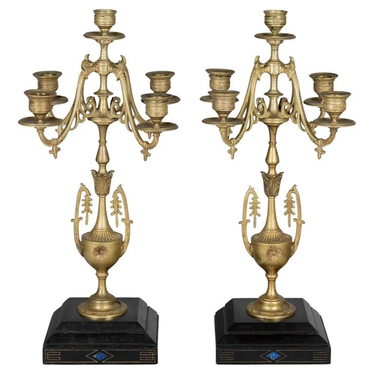 19th Century French Empire Candelabra Pair