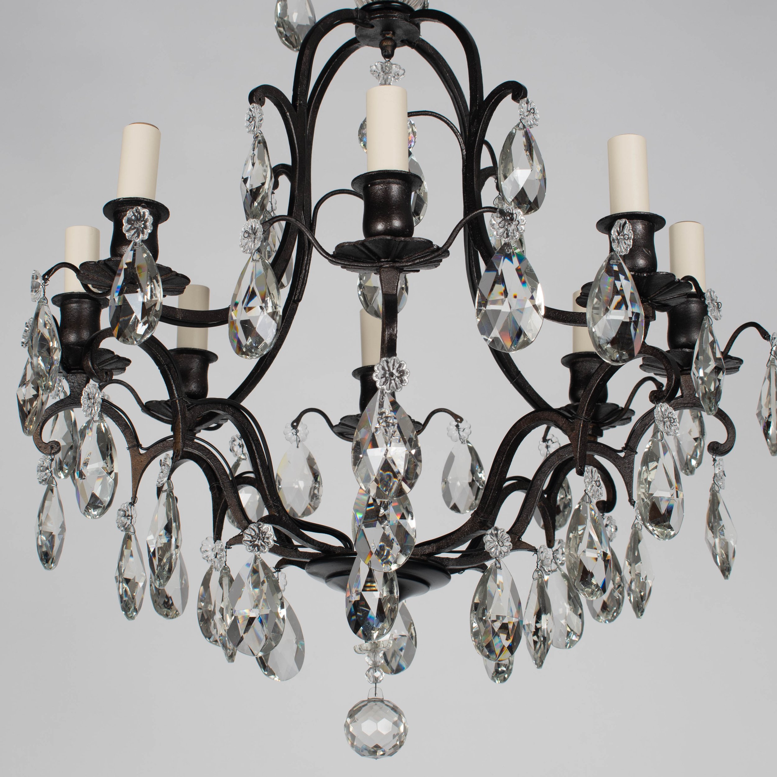 French Louis XV Style Crystal Chandelier