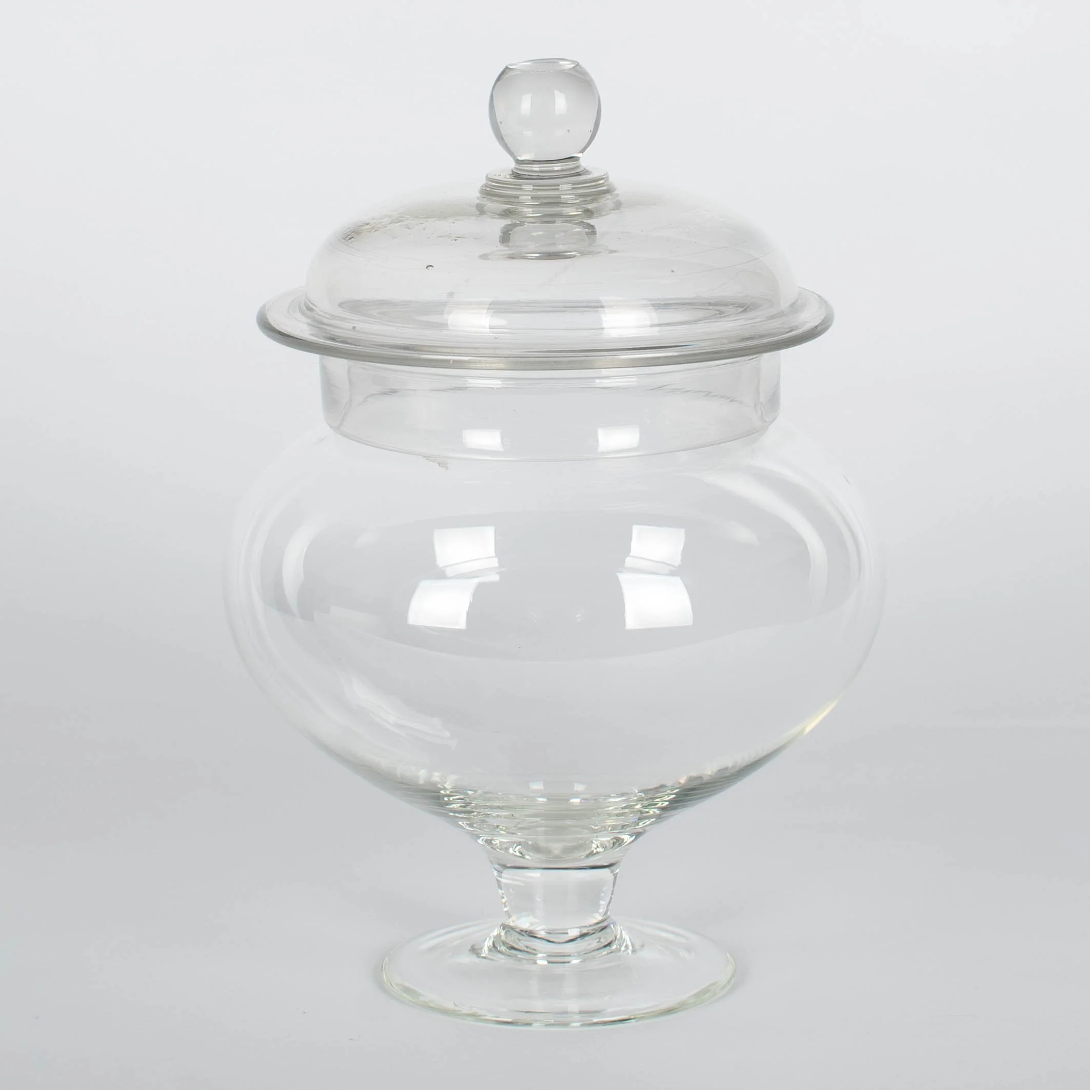 French Glass Apothecary Jars or Canisters