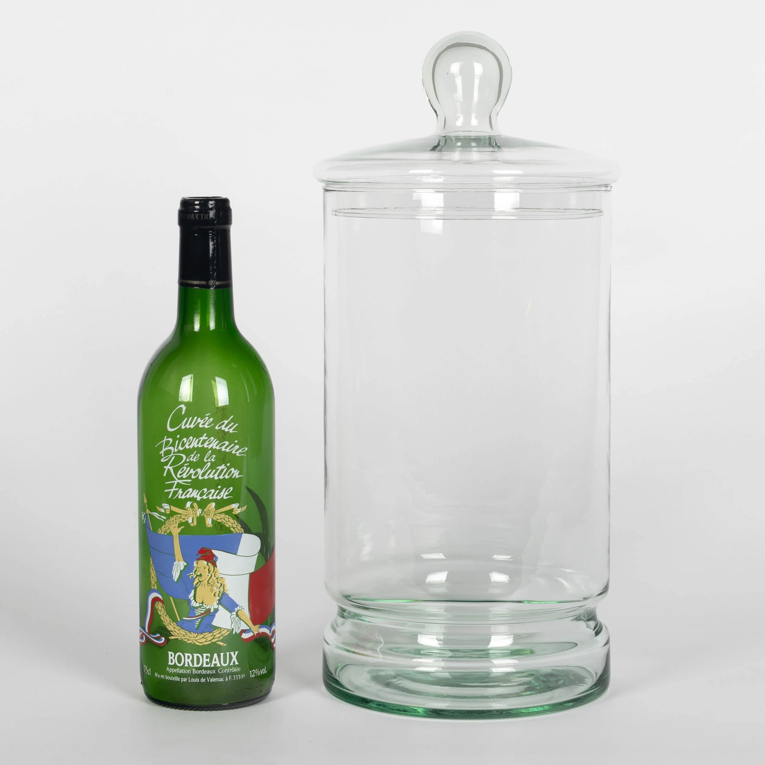 Vintage French Glass Apothecary Jar