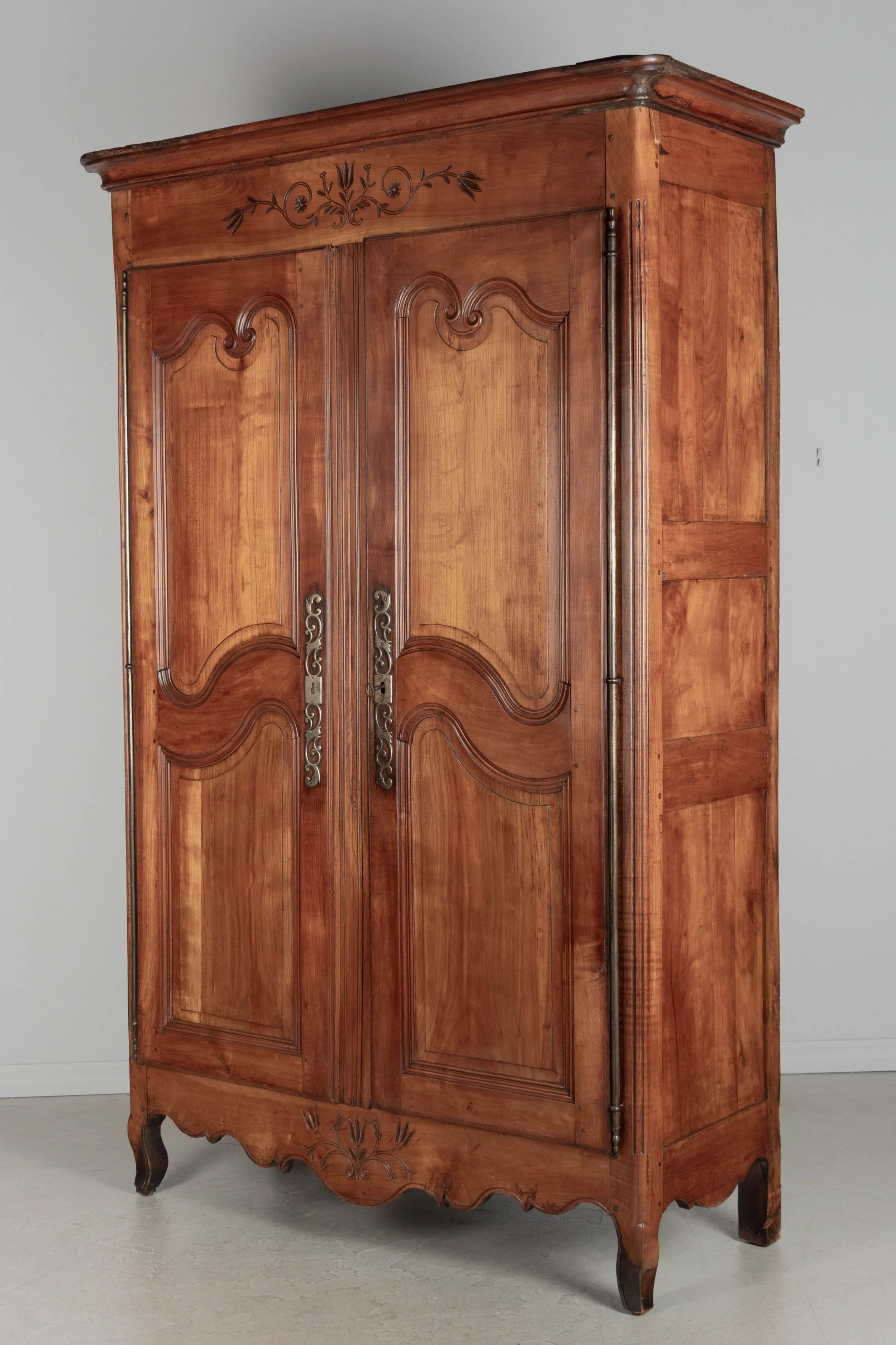 19th Century Louis XV Style French Armoire or Wardrobe