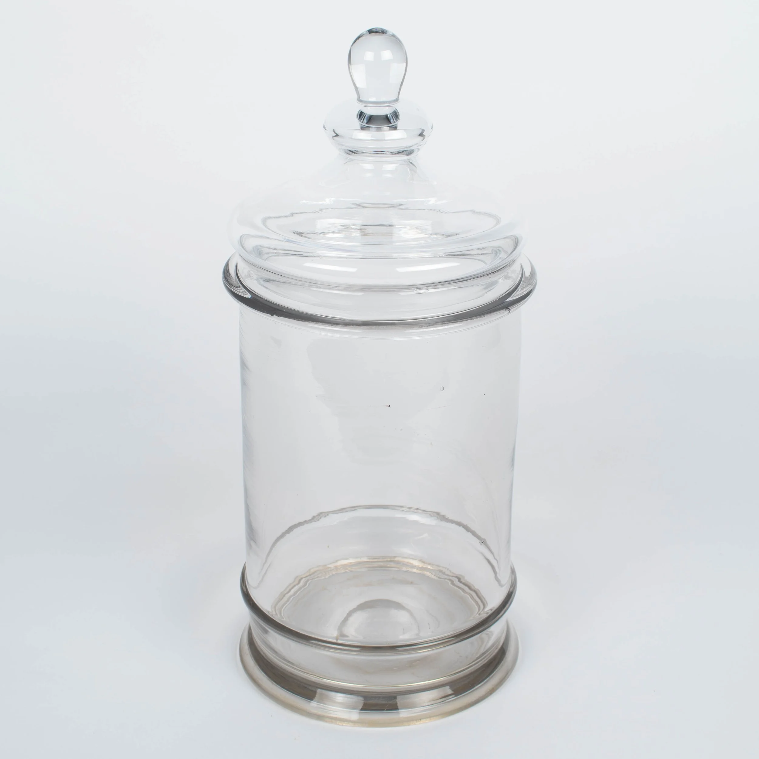French Glass Apothecary Jars or Canisters