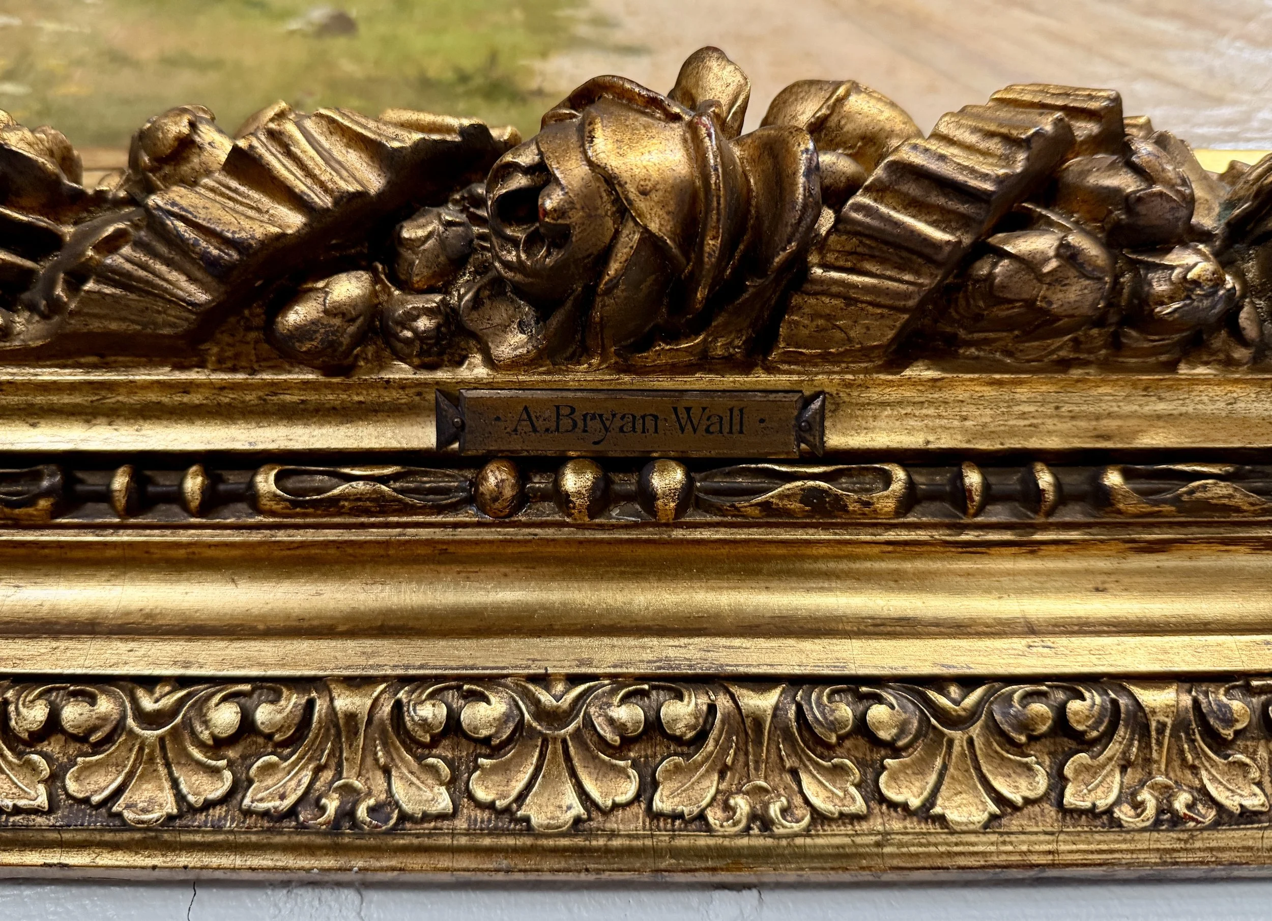 19th Century Pastoral Painting by Alfred Bryan Wall