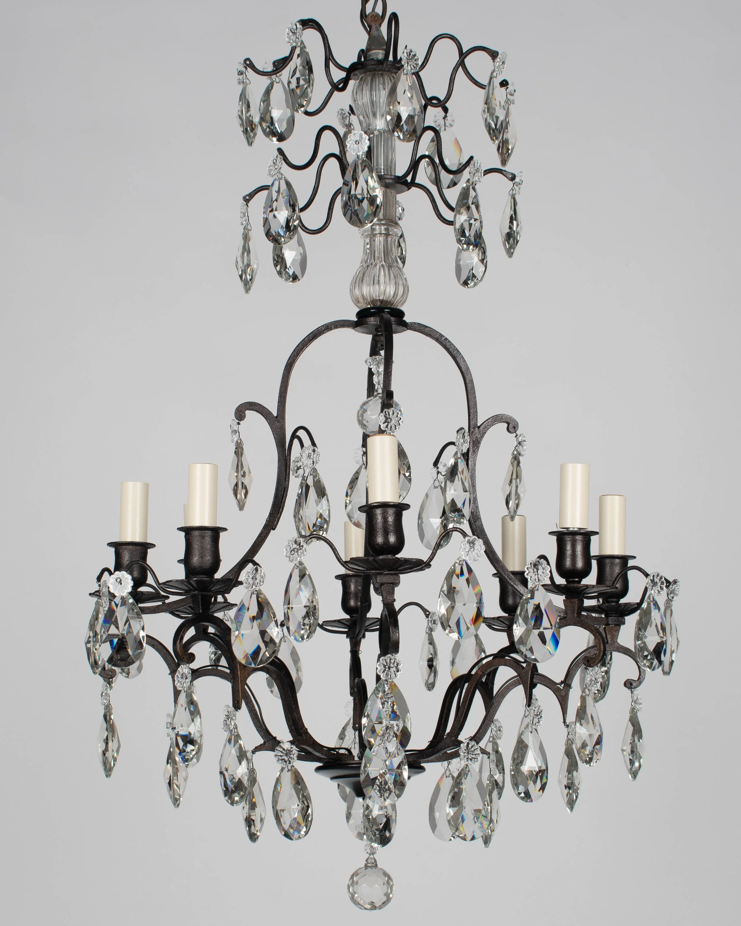 French Louis XV Style Crystal Chandelier