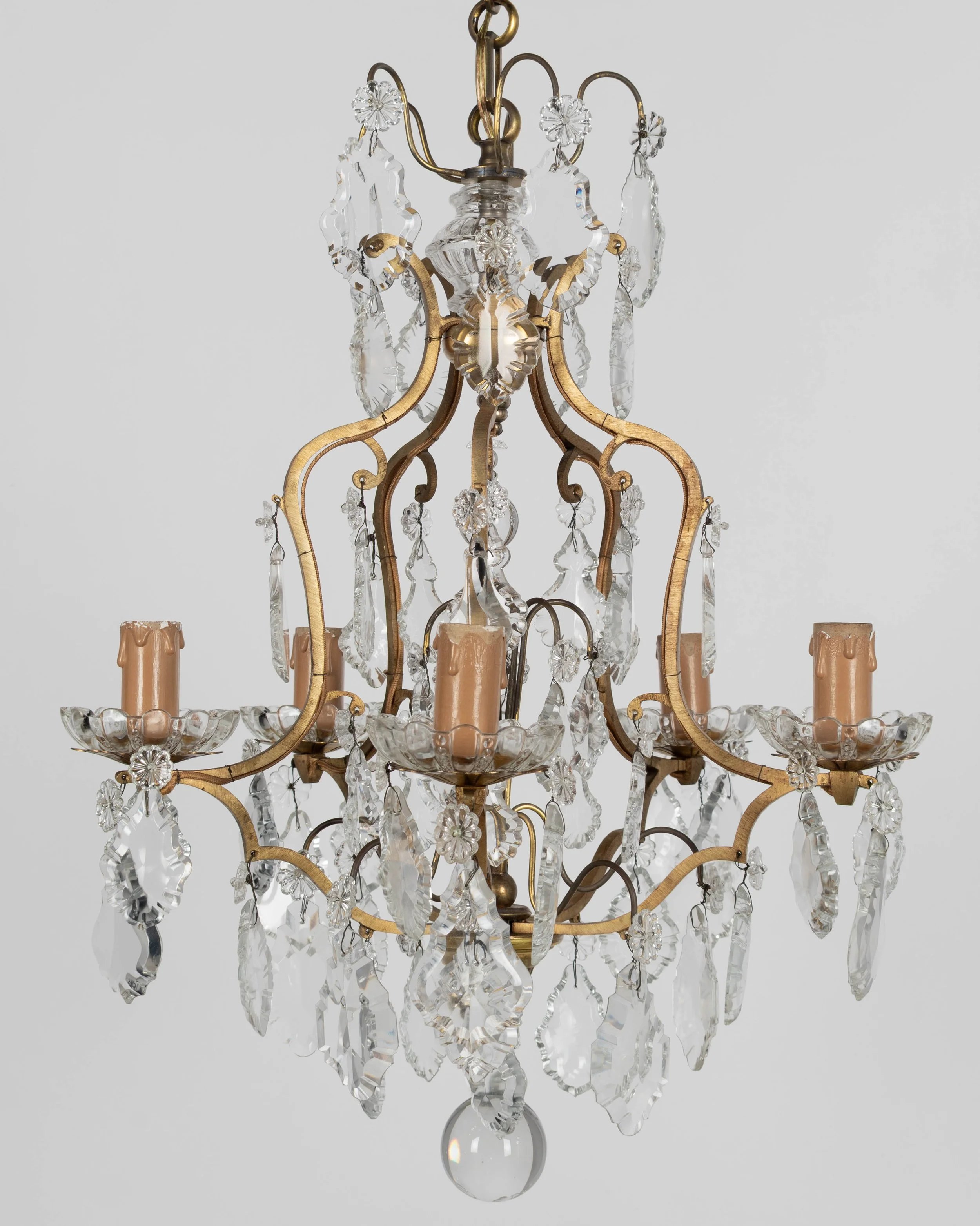 French Louis XV Style Crystal Chandelier